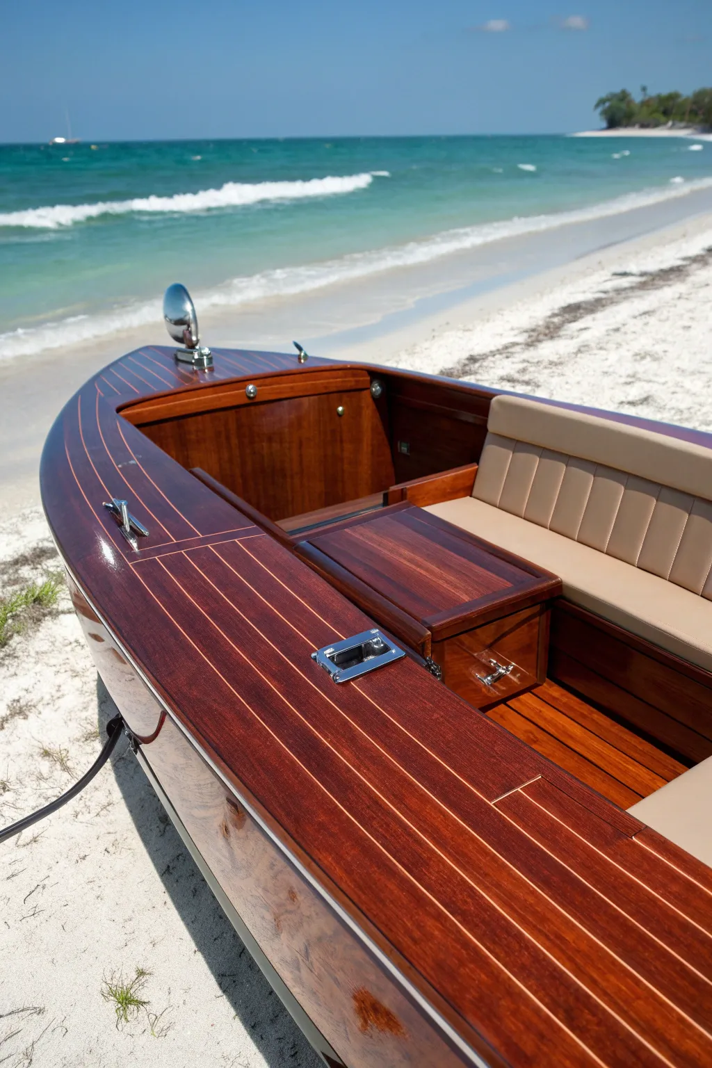 Elevate your boating experience with this versatile, handcrafted removable bench.