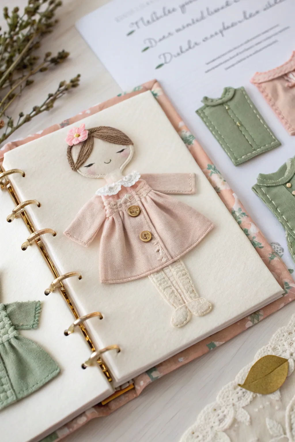 Crafted with love: A minimalist dress-up page for endless fashion fun.