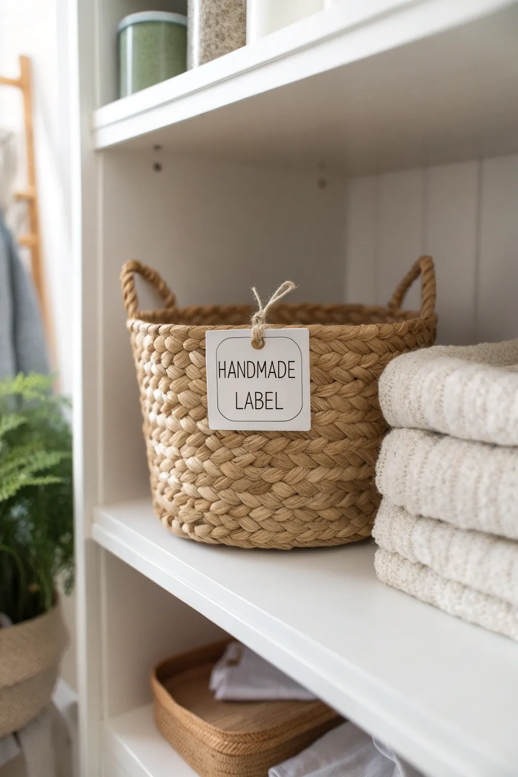Embrace simplicity and organization with a touch of crafted elegance. #MinimalistLiving #BohoChic