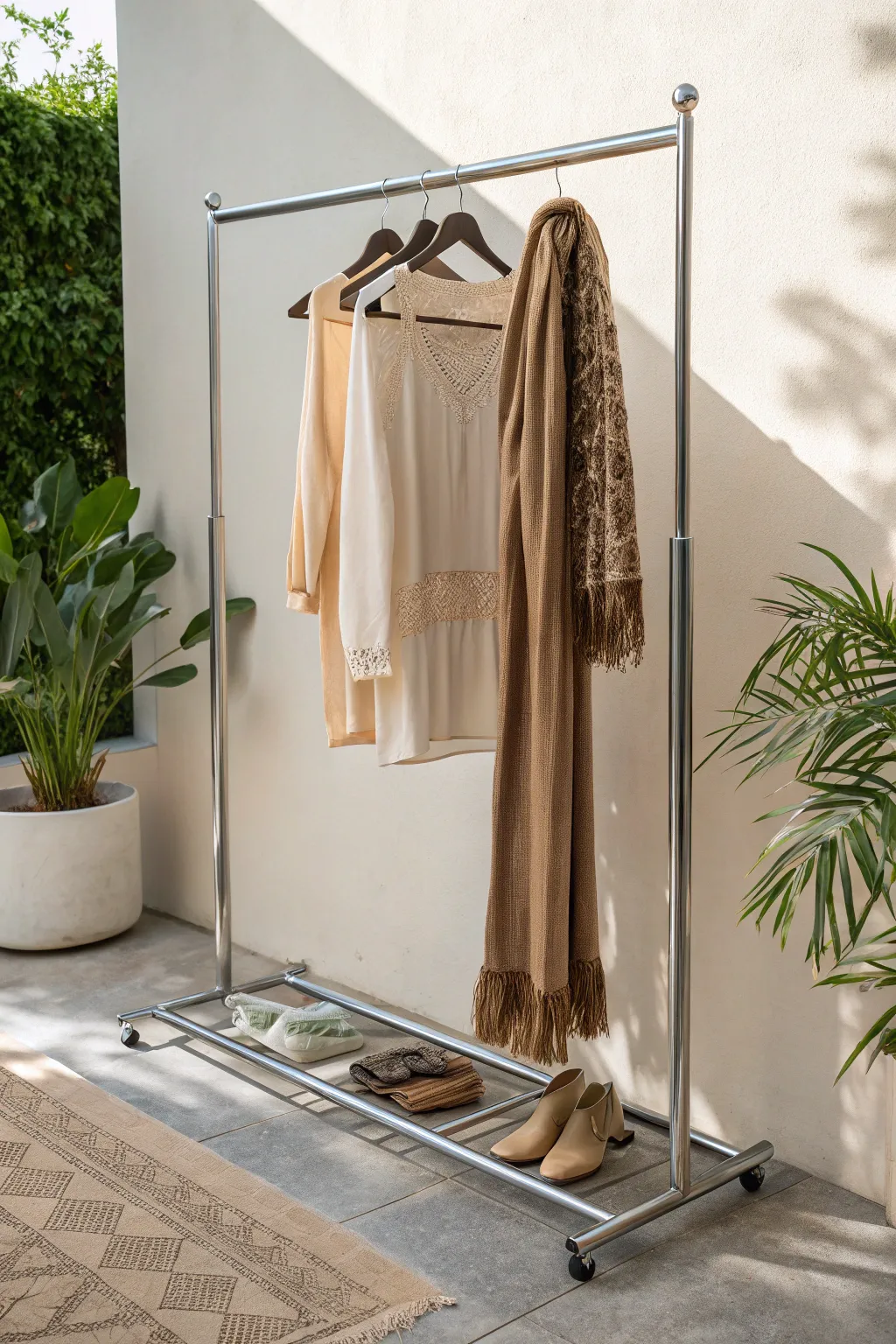Transform your yard sale with this Metal Rail Marvel – where industrial meets boho chic.