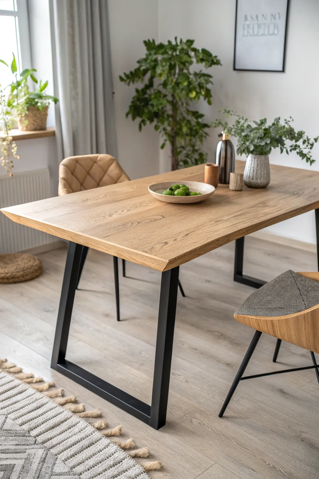 Transform your dining space with a touch of elegance by swapping table legs for a modern makeover.