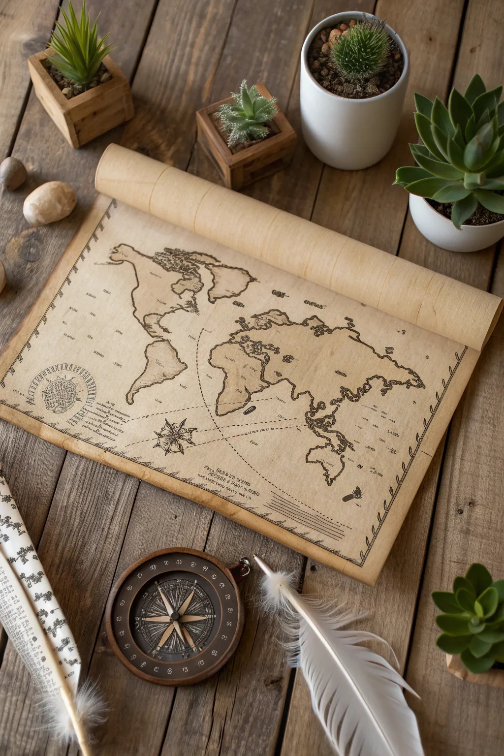 Embark on a whimsical adventure with a handcrafted treasure map, the perfect start to a memorable 30th birthday scavenger hunt!