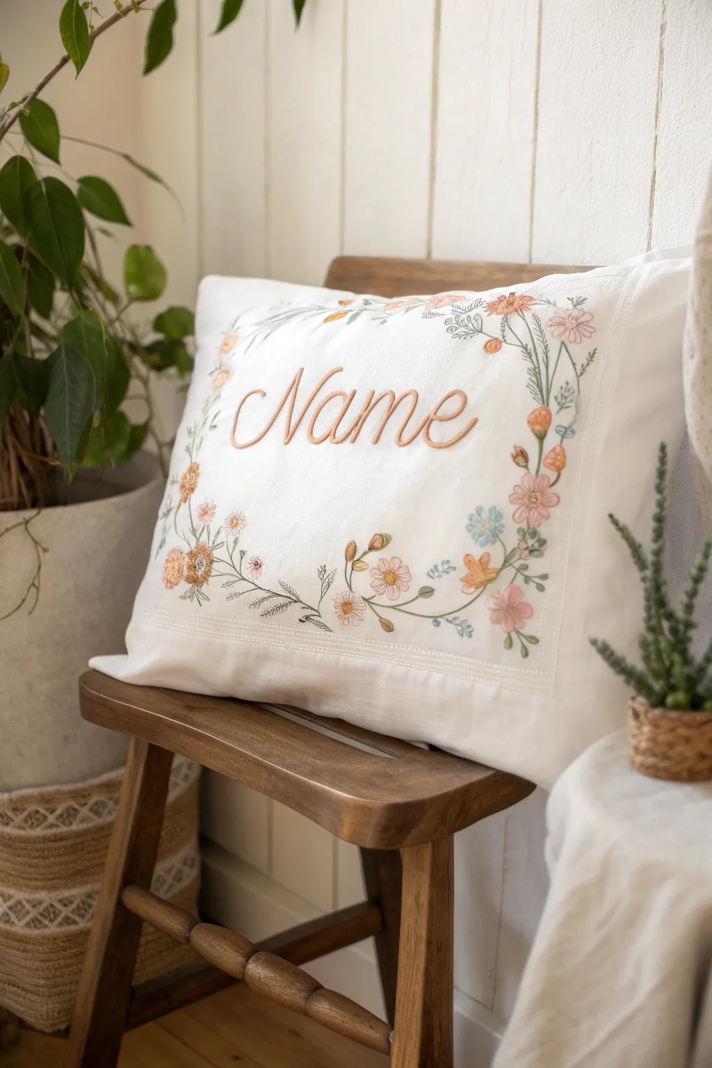 Add a personal touch to their space with a custom embroidered pillowcase. Perfect for celebrating new beginnings with style and warmth.