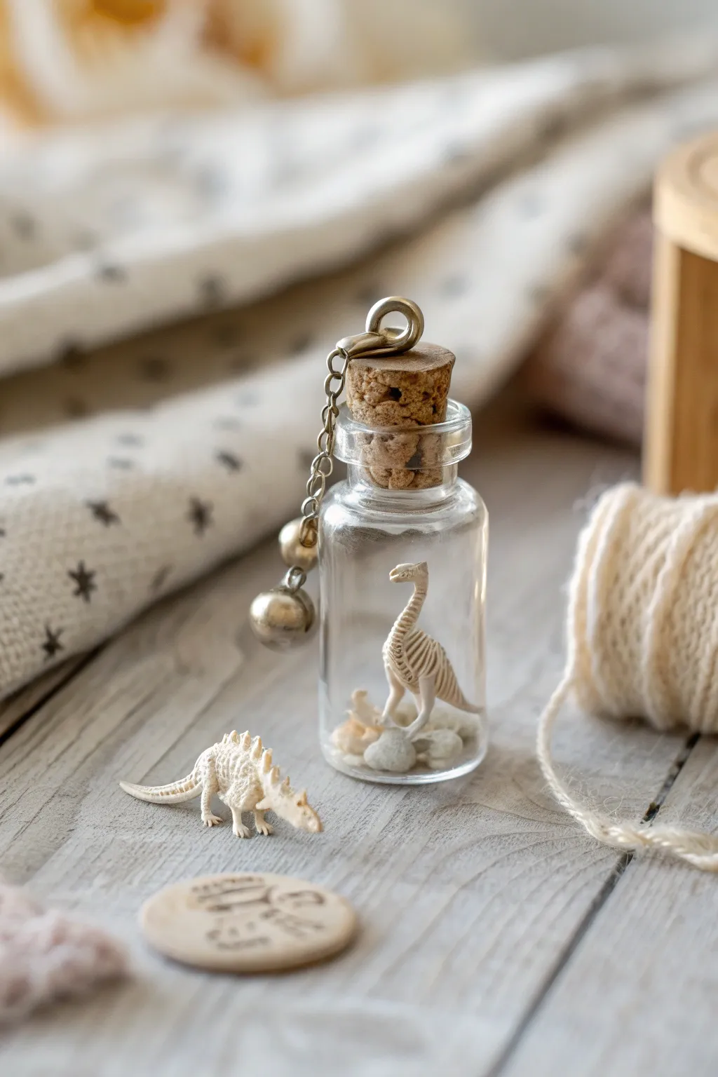 Unearth the past with a touch of elegance—miniature fossil charm magic.