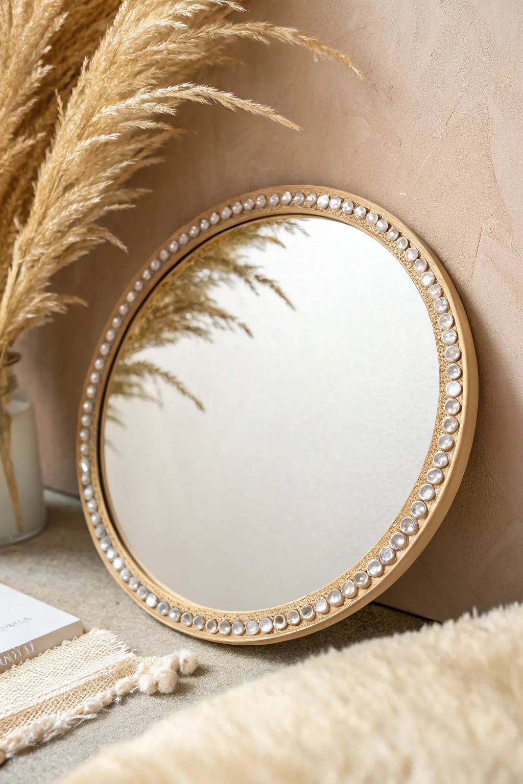 Transform your space with a touch of sparkle—elevate your mirror with elegant crystal accents!