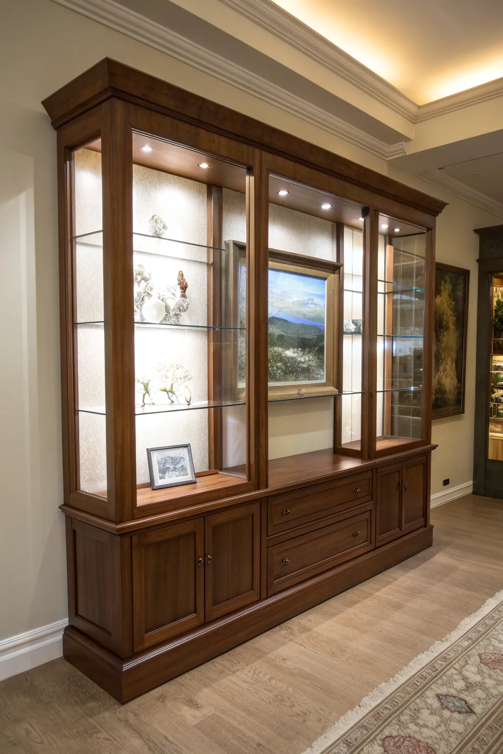 Transform your space with a handcrafted art display case that turns collectibles into conversation starters.