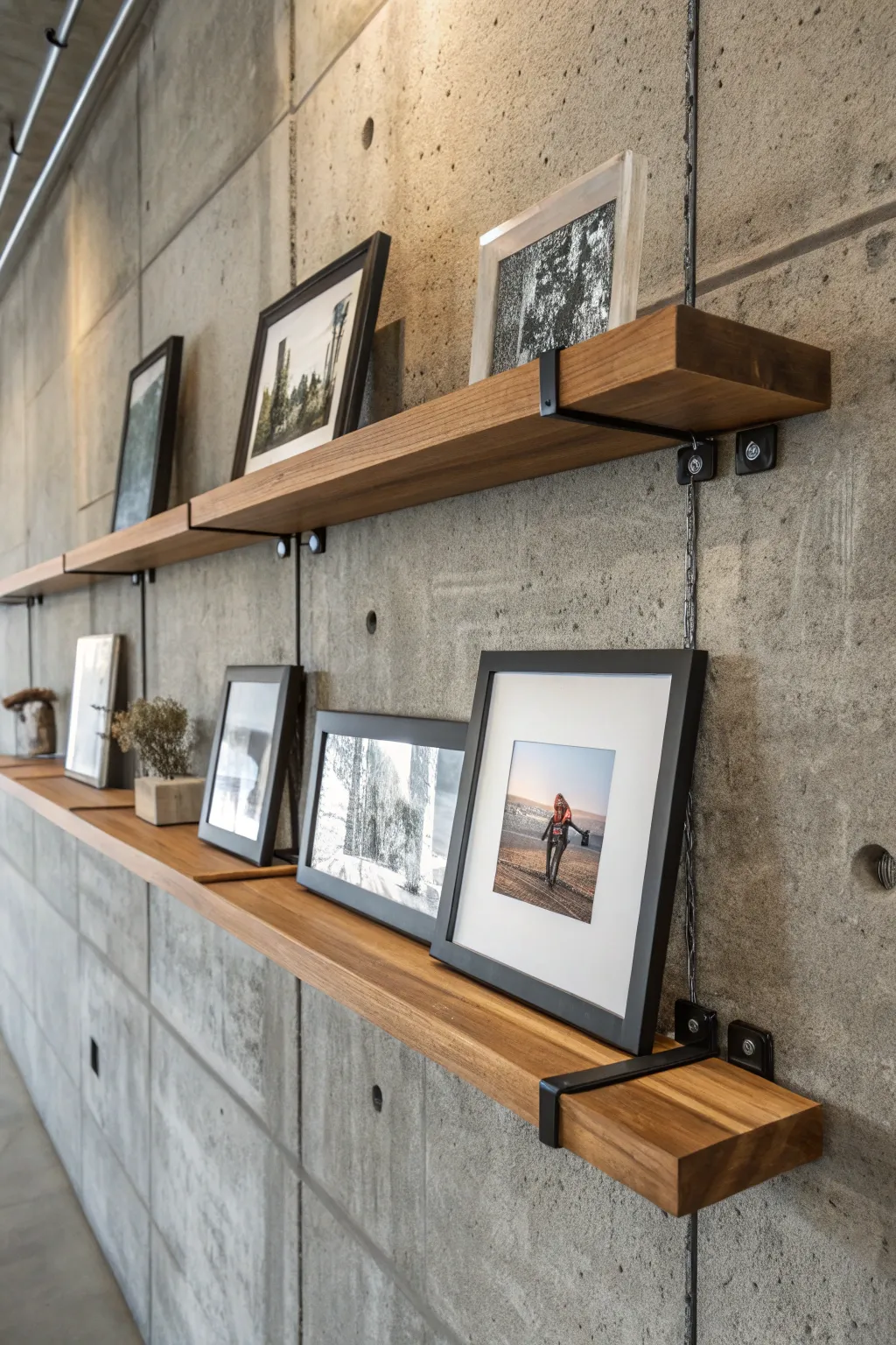 Elevate your art display with a stylish adjustable ledge — where craftsmanship meets creativity.