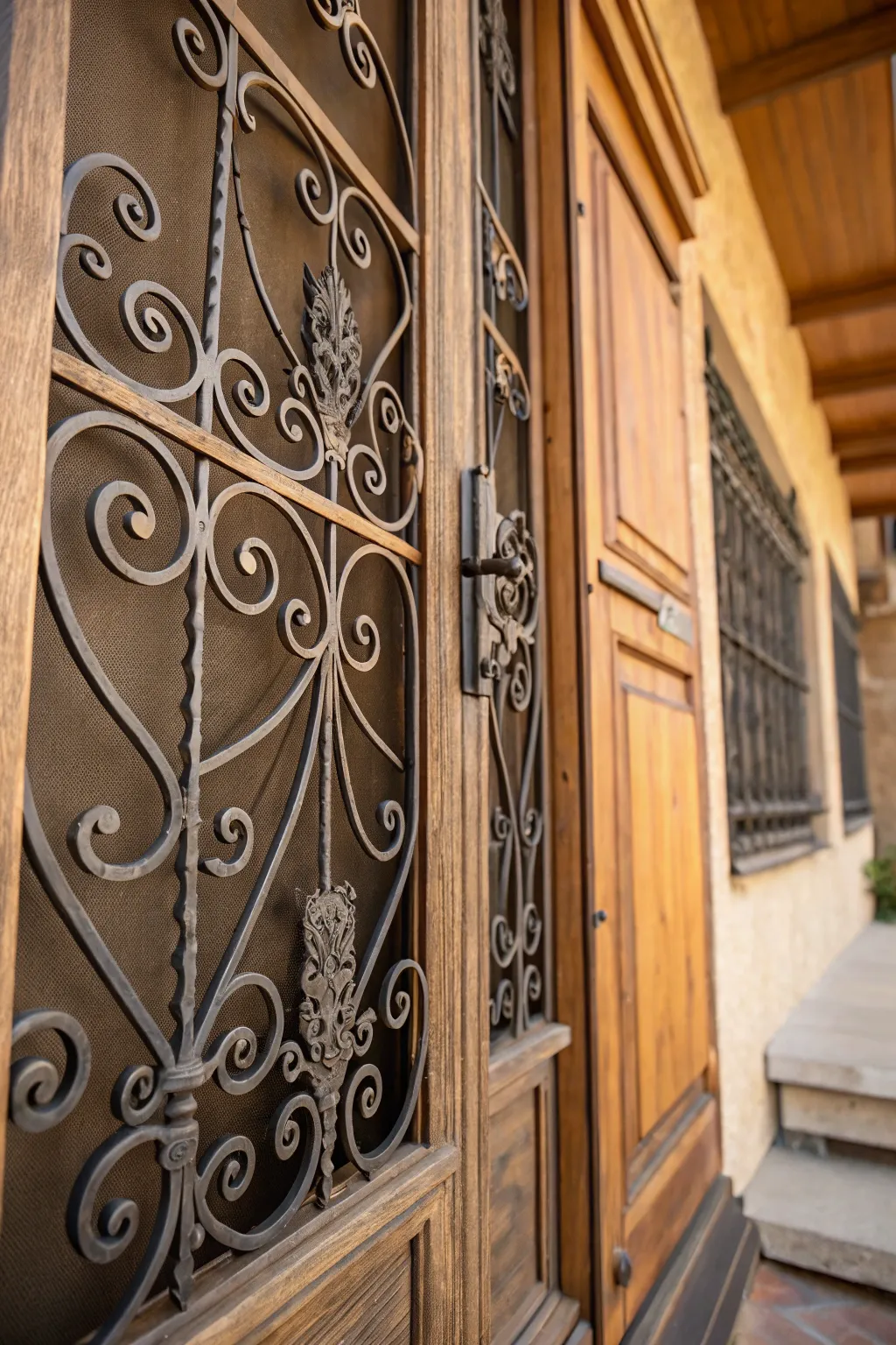 Transform your entryway with elegant metalwork: where craftsmanship meets art.