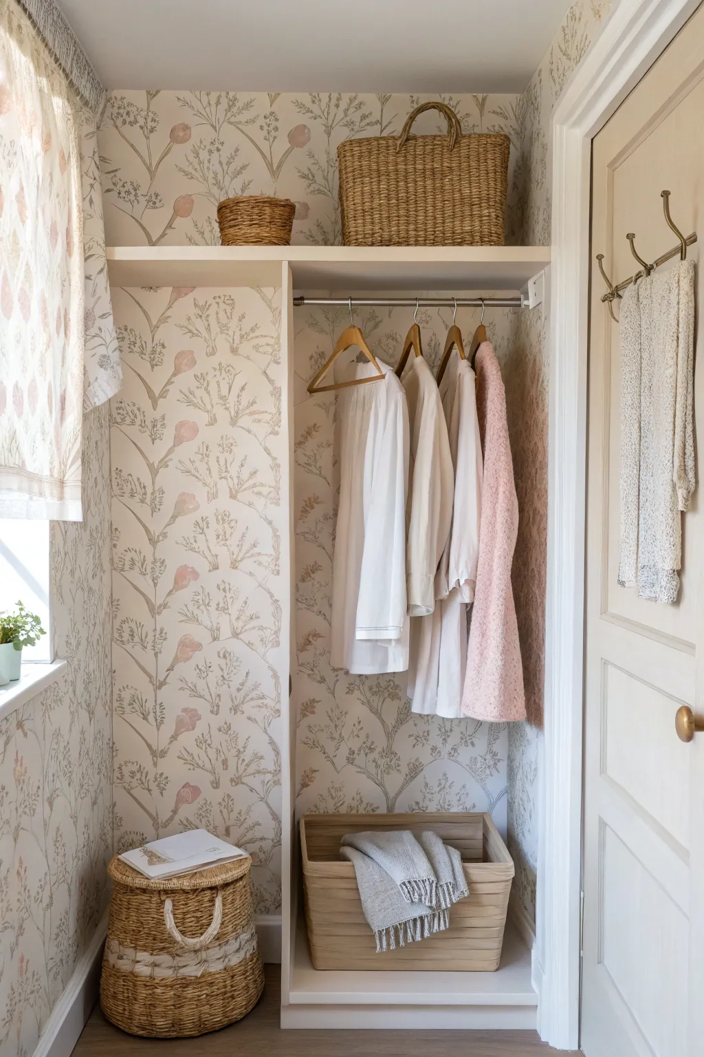 Transform your closet into a delightful surprise with a touch of color and minimalist elegance.