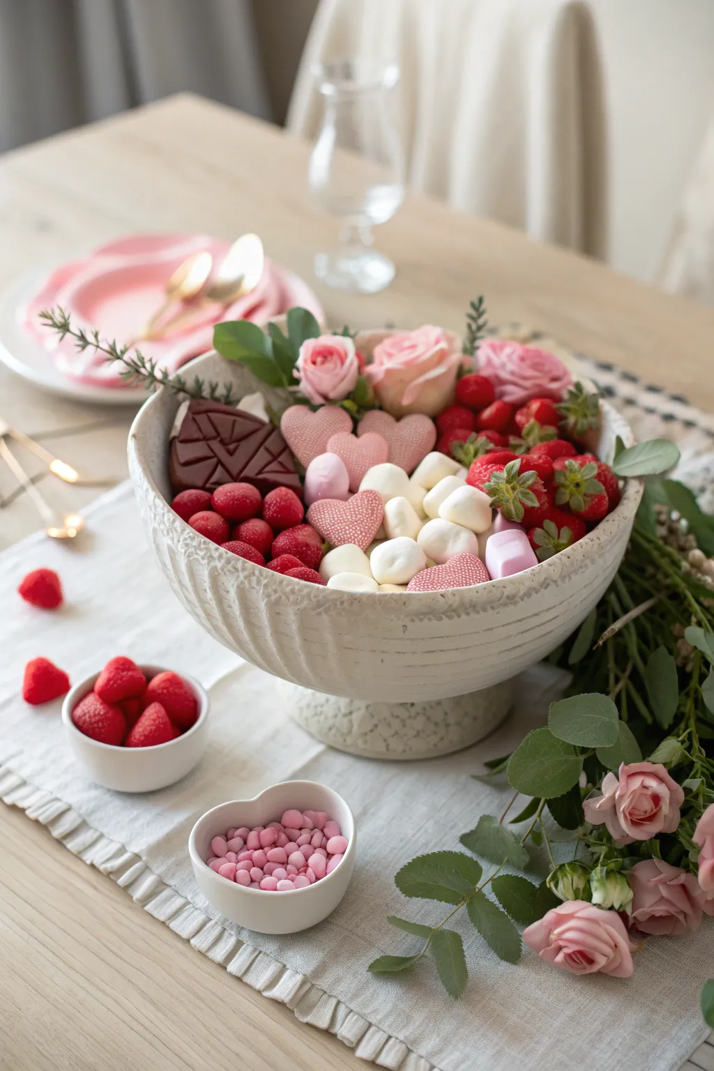Transform your table with a sweet and stylish Scandinavian-inspired candy centerpiece. 🍬✨
