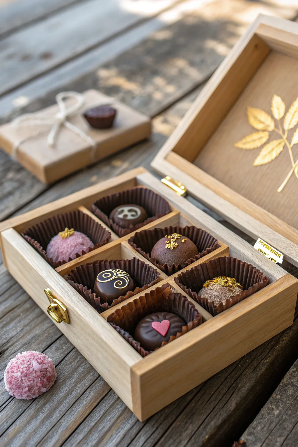 Sweeten his day with a personalized box of handmade chocolates—crafted with love and a touch of artistry.