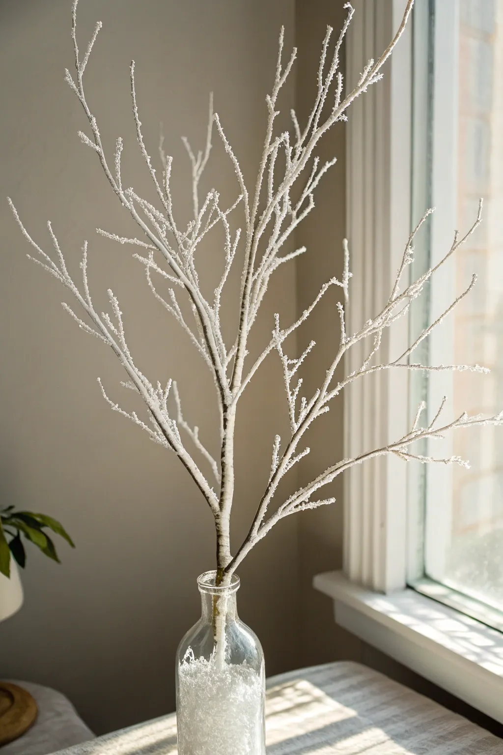 Transform your space into a winter wonderland with these DIY snow-covered branches - simplicity and elegance in one.