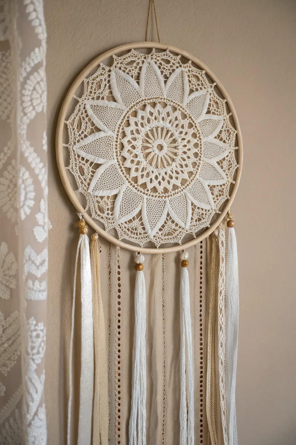 Elevate your space with the timeless charm of doily and lace wall art—a perfect blend of simplicity and elegance.
