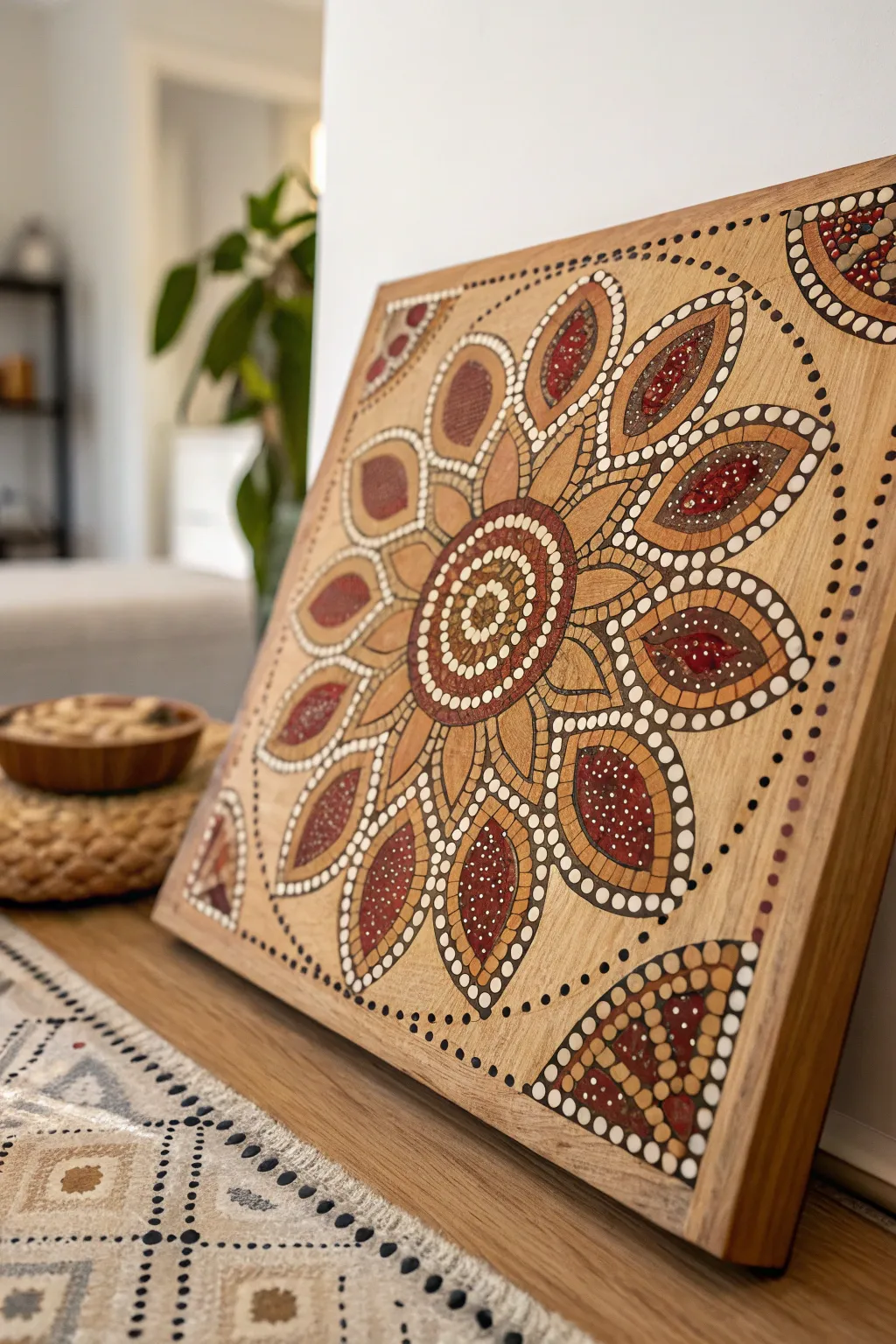 Discover the beauty in the details with this stunning dot art mosaic, where simplicity meets artistry.