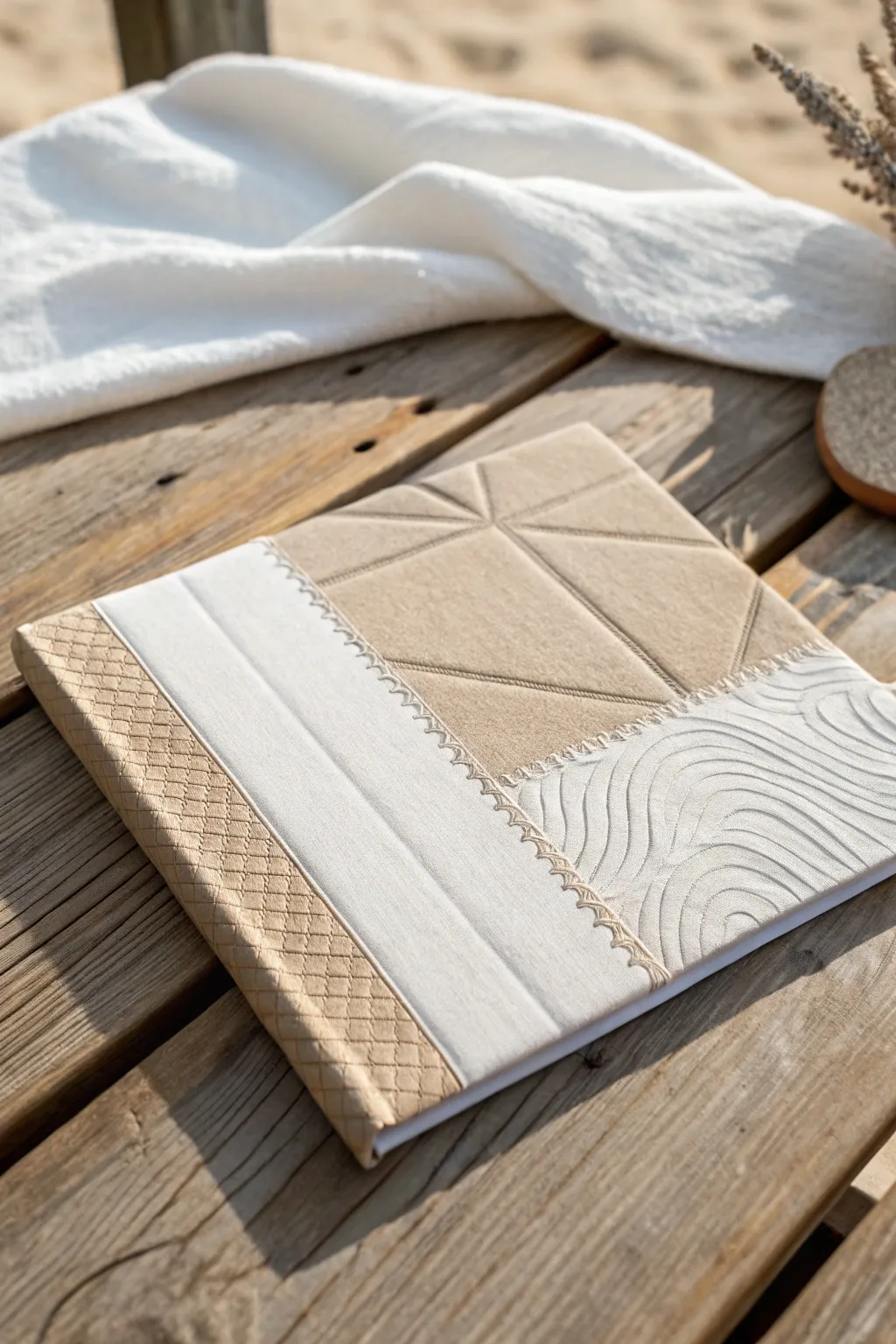 Embrace the art of textured layers for a touch of Scandinavian elegance. #DIYAlbumCover #ScandiBoho