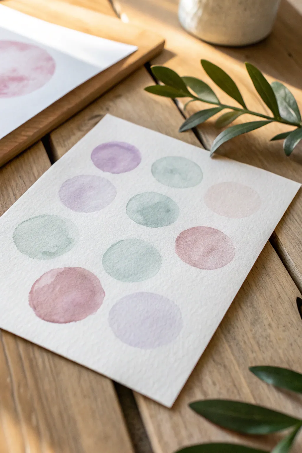 Embrace your inner child with the playful elegance of abstract watercolor blobs.
