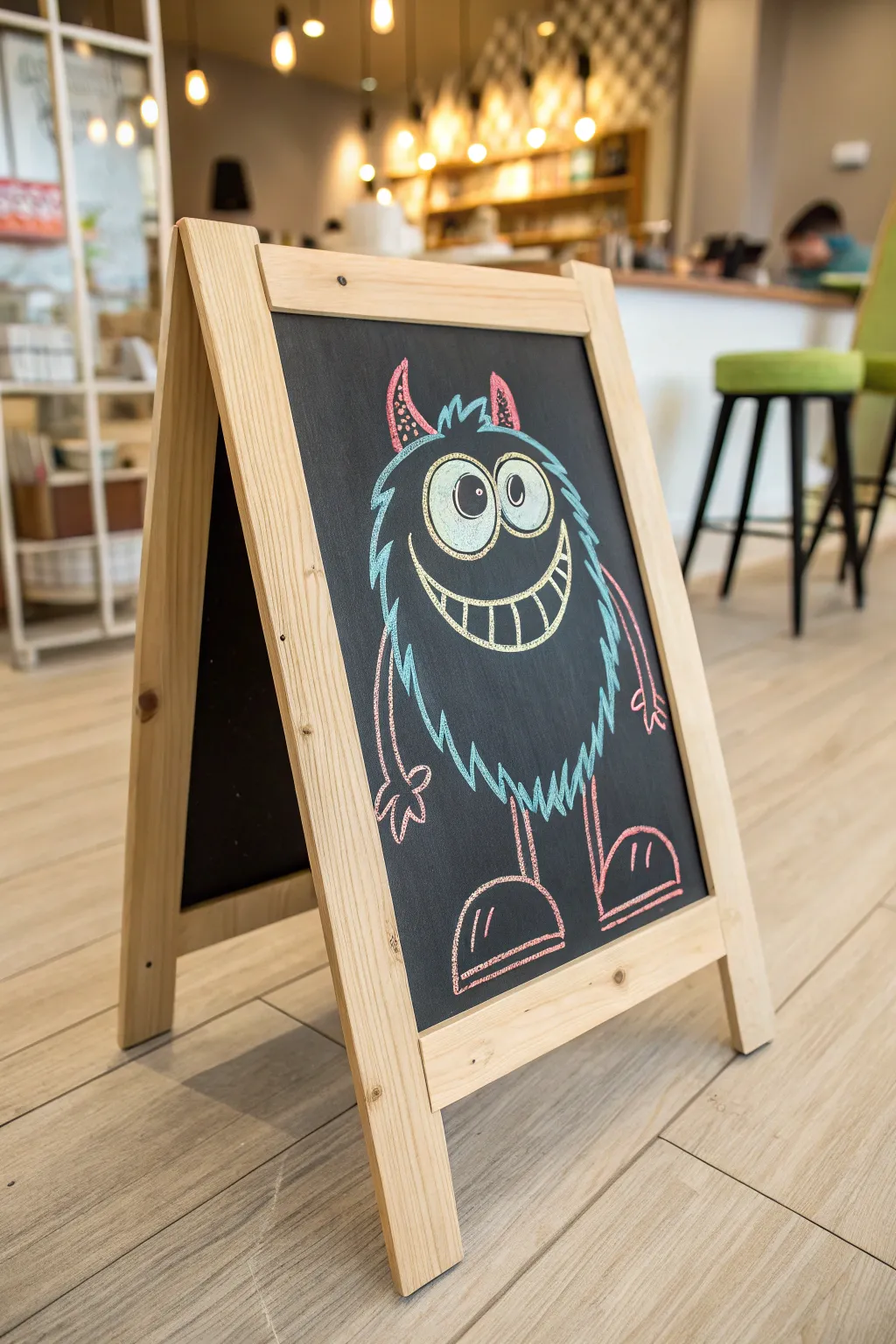 Meet your new quirky friend: a charming chalk monster ready to make you smile!