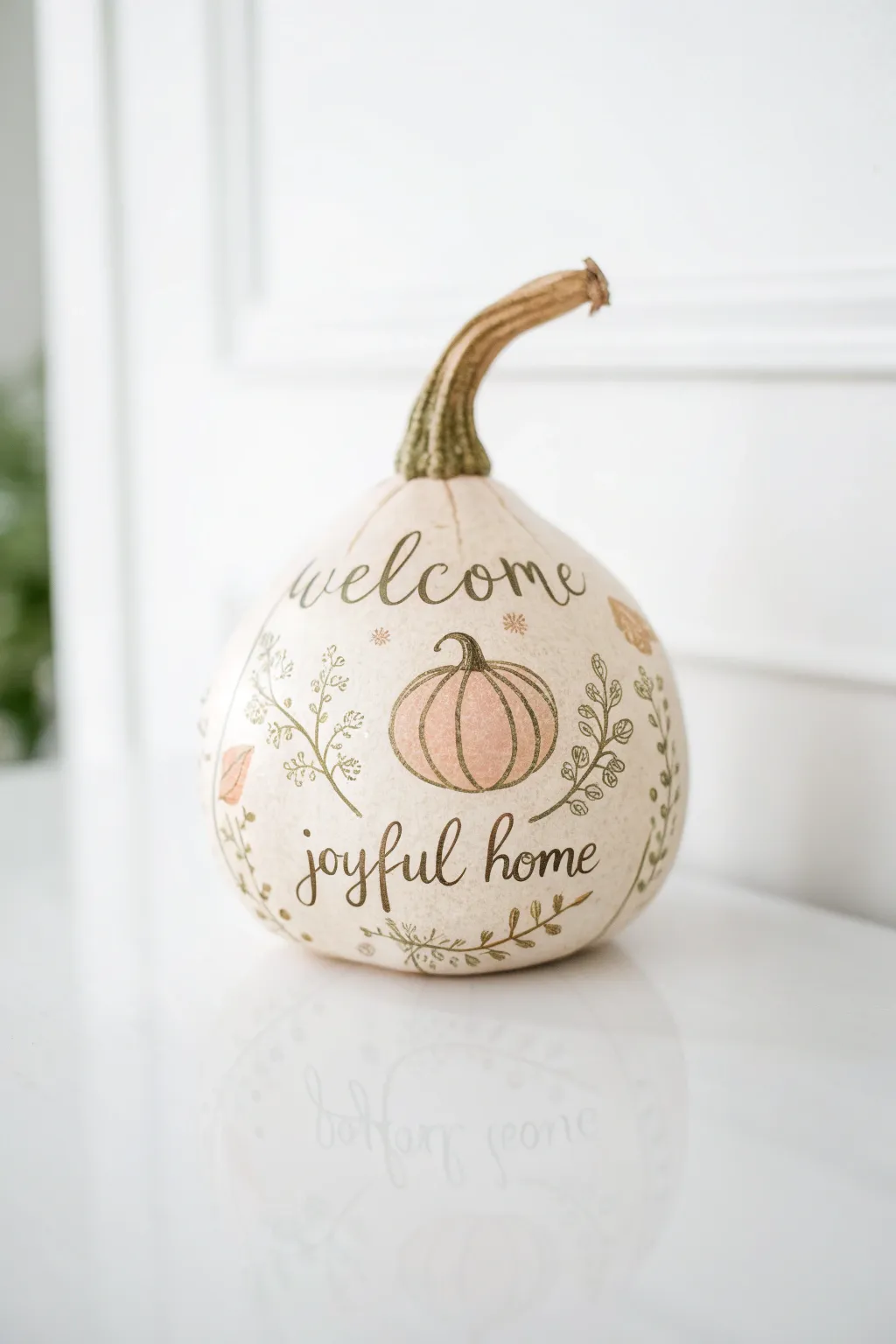Welcome your guests with heartfelt messages on beautifully crafted gourds.