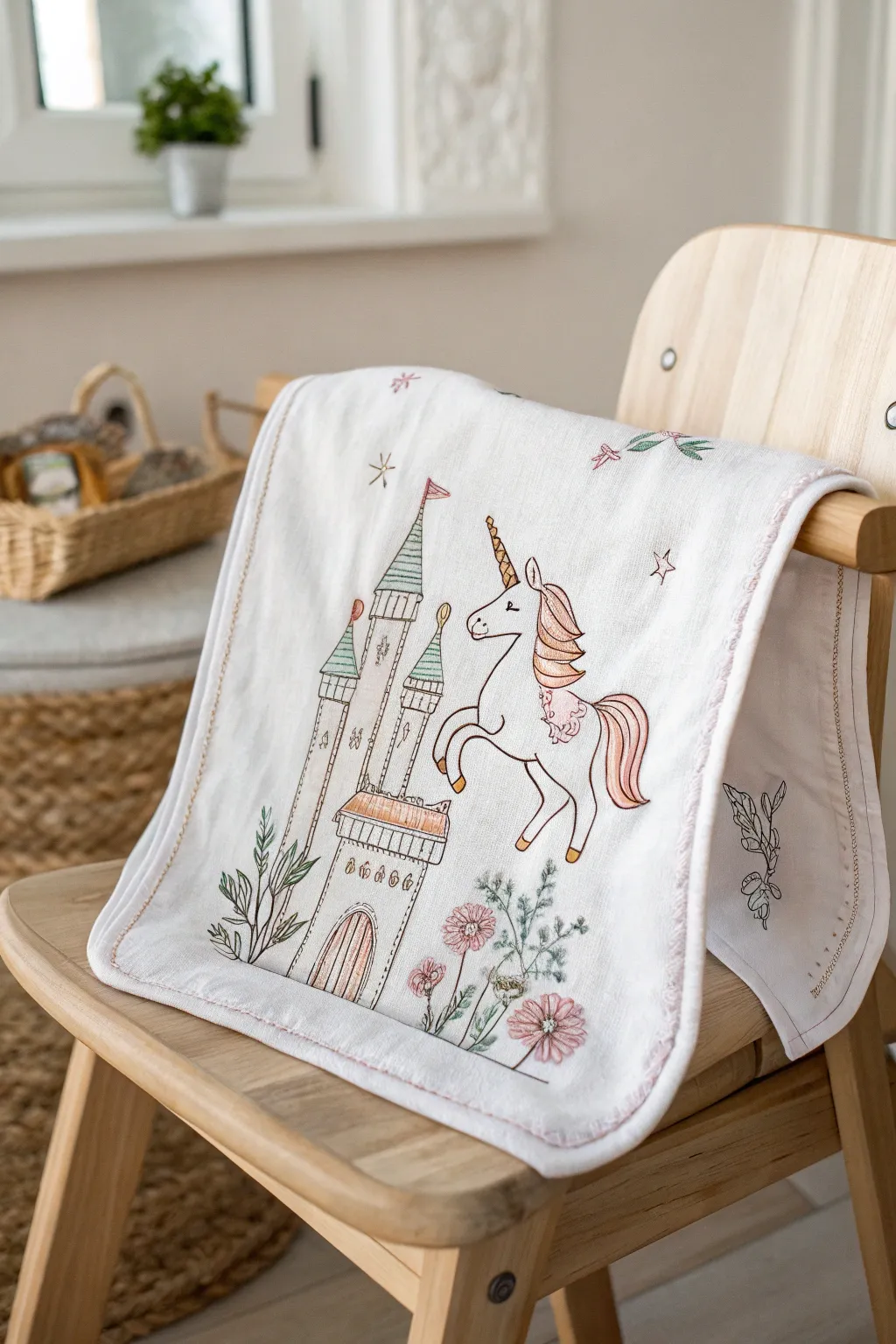 Embrace the magic of motherhood with enchanting embroidered designs.