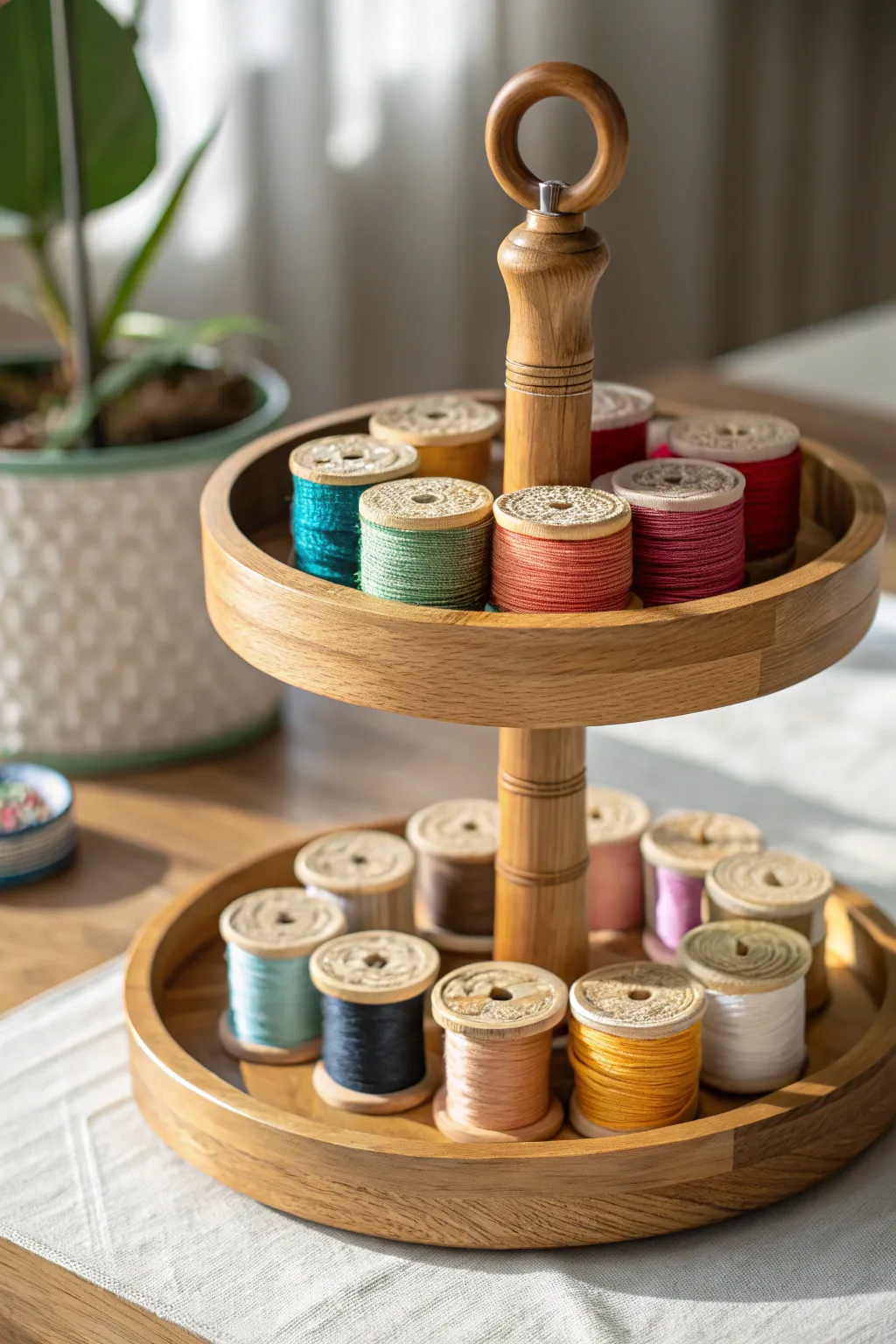 Elevate your workspace with this elegant tiered tray organizer - where simplicity meets boho charm in perfect harmony.