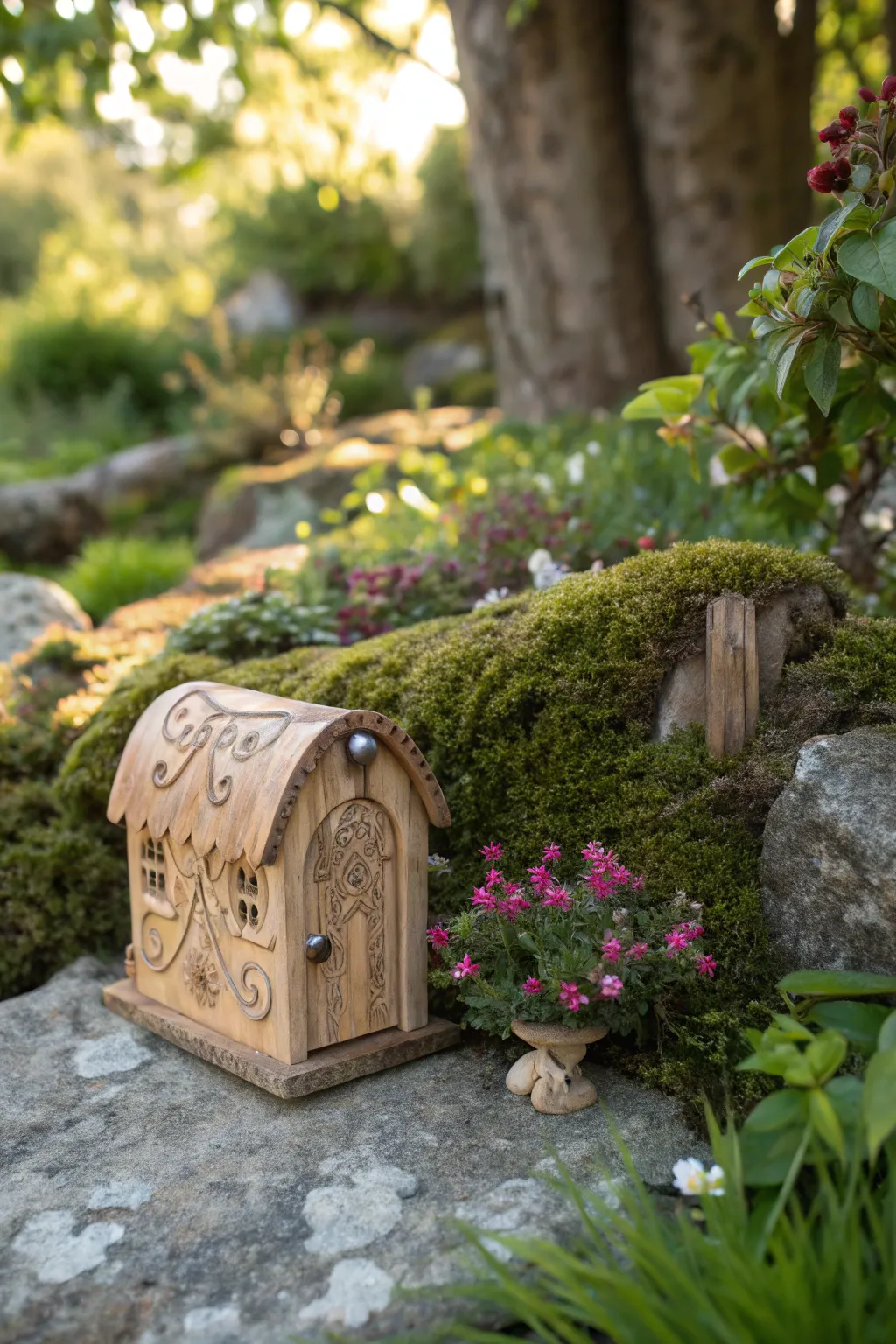 Leave a magical note for the fairies in this charming miniature mailbox, where imagination blossoms!