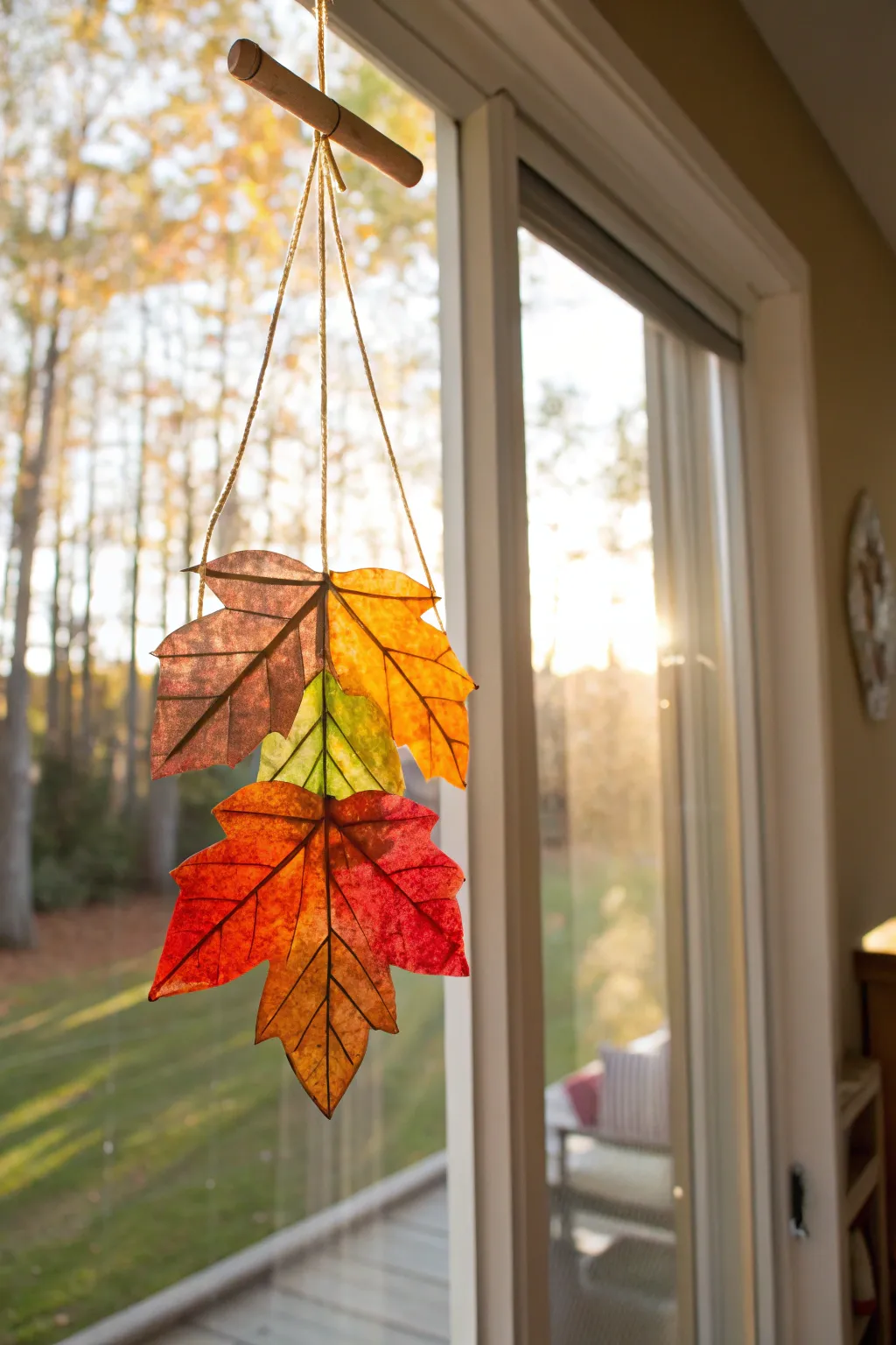 Capture the magic of autumn light with handcrafted fall suncatchers, bringing warmth and color into your home.
