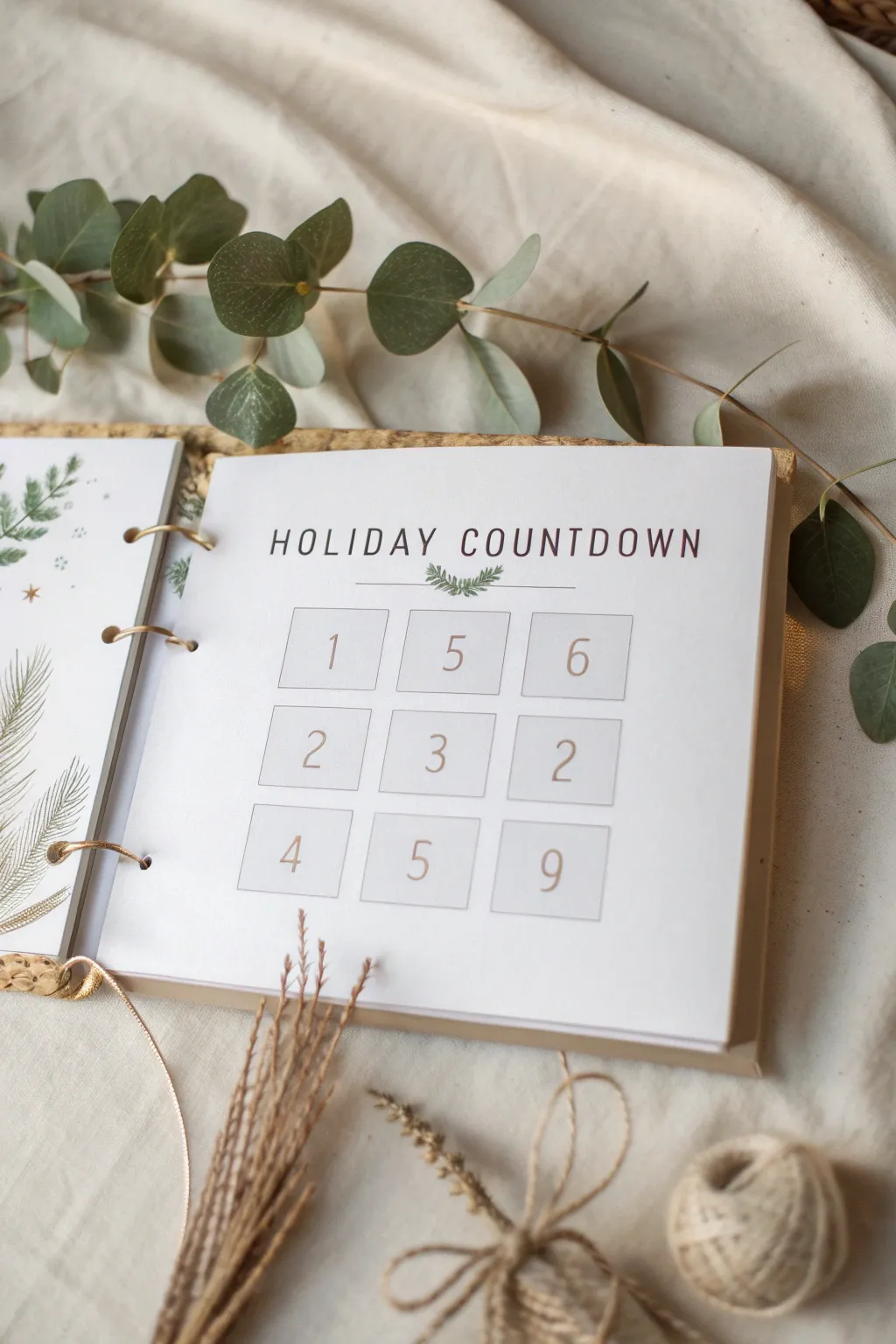 Countdown to Joy: Capture festive moments with a touch of minimalist elegance.