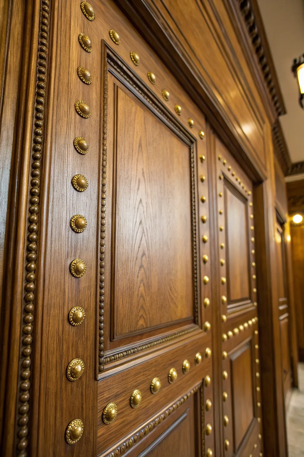 Transform your door into a designer statement piece with the subtle elegance of decorative studs.