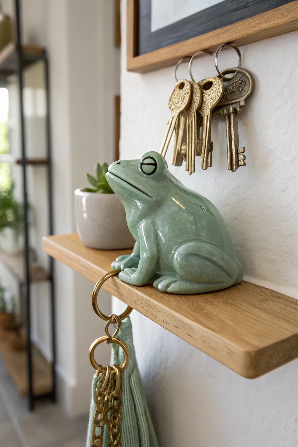 Keep your keys in style with a charming ceramic frog key holder — where minimalism meets playful elegance.