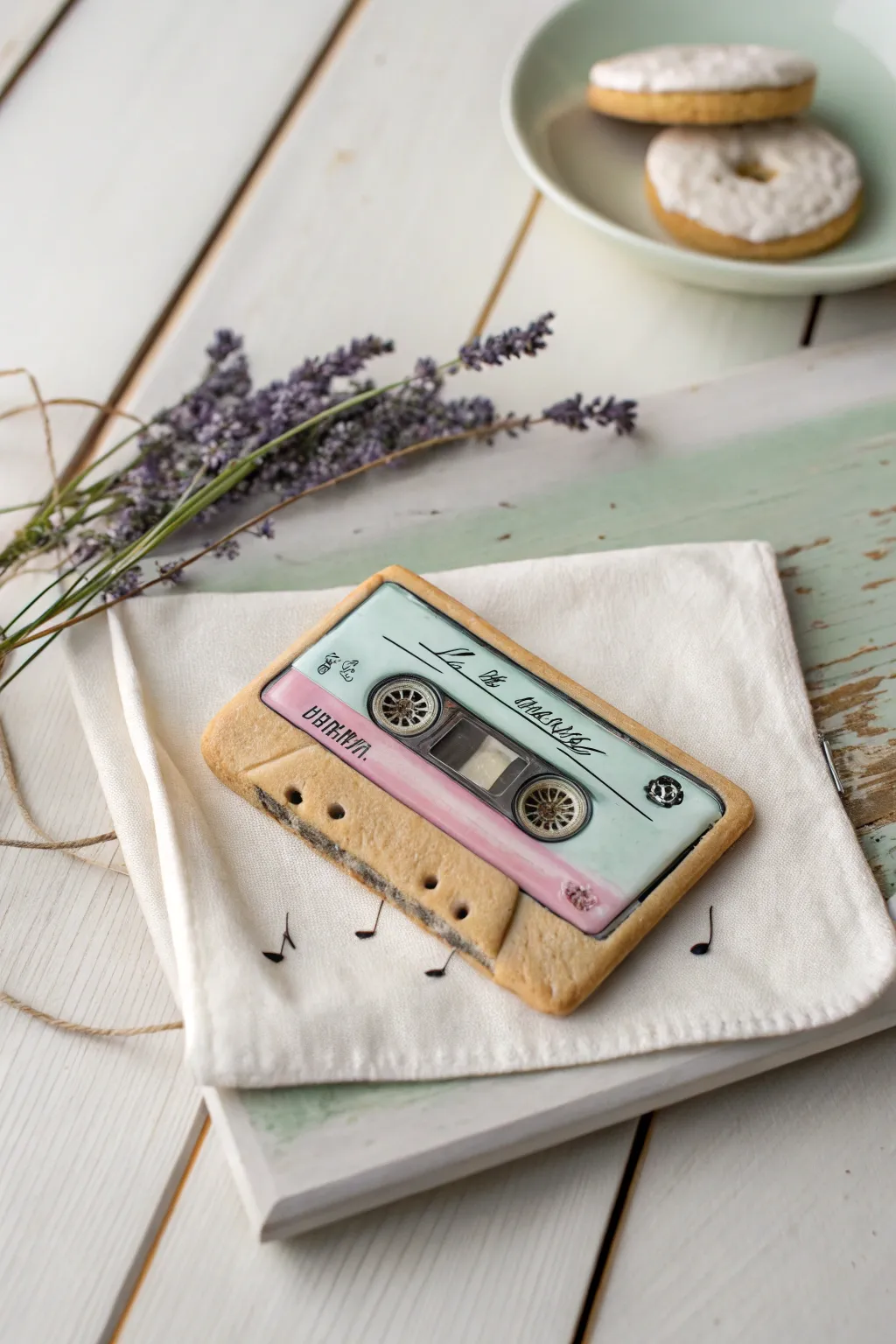 Nostalgia served sweetly: Dive into retro vibes with these charming cassette tape cookies!