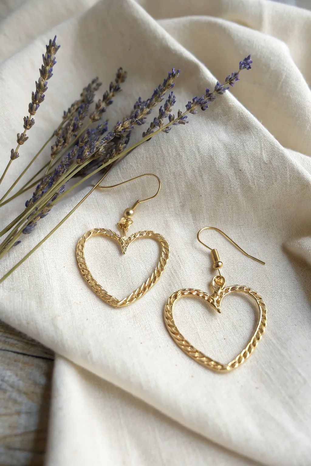 Elegance in simplicity: Handcrafted heart wire earrings for a touch of chic charm.