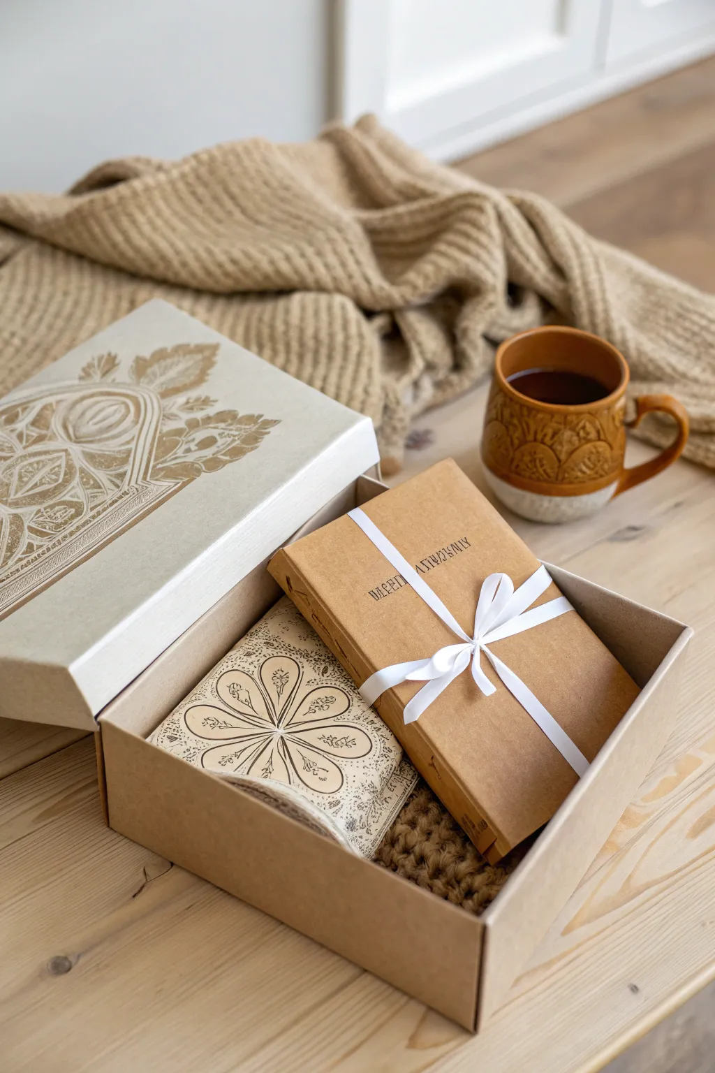 Unwrap the perfect cozy night in with our Mystery Book Box.