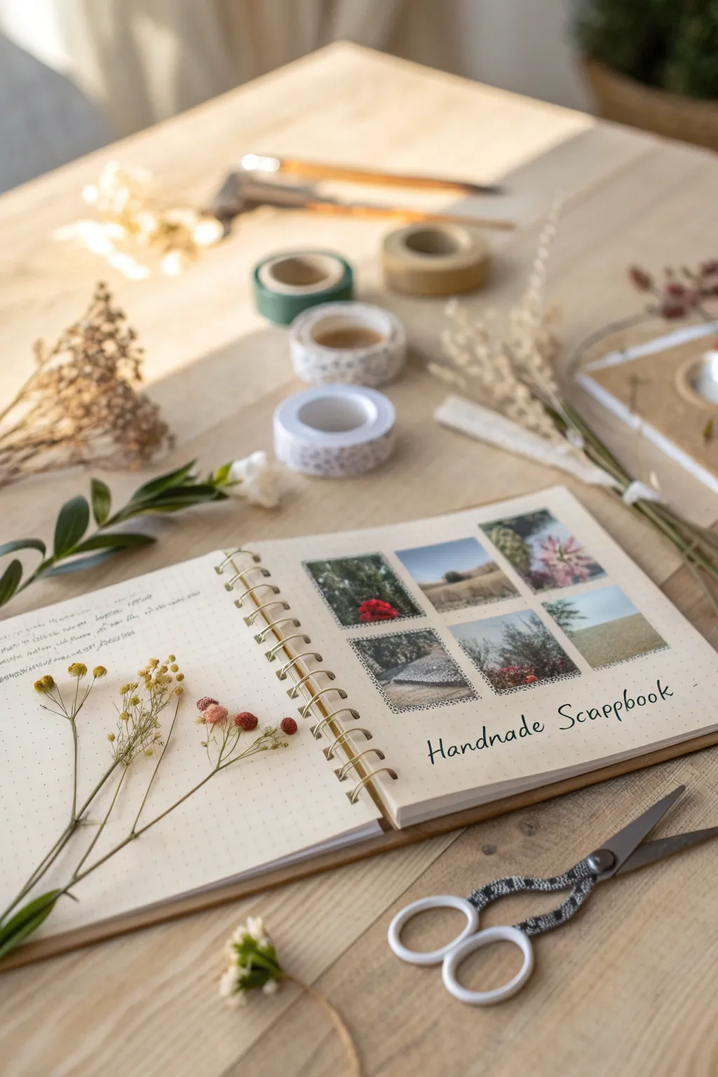 Capture your adventures with a touch of minimalist elegance: Scrapbook your memories.