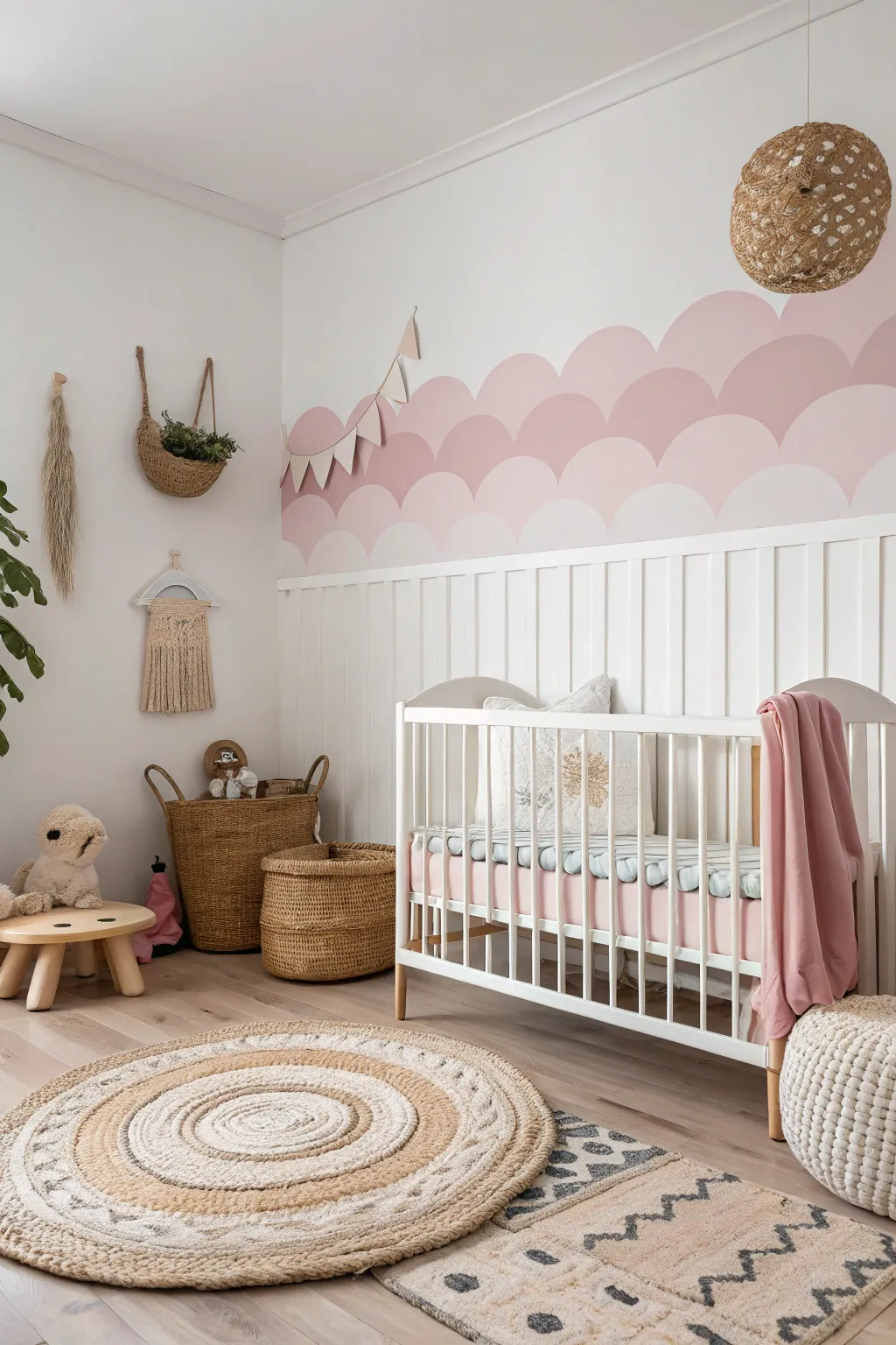 Transform your space with a whimsical scalloped edge—perfect for a playful yet serene touch in your child's room.