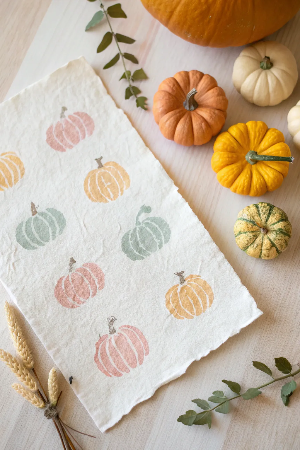 Celebrate the uniqueness of every little pumpkin with this charming thumbprint pumpkin patch craft. 🍂🎃 #CraftingJoy #MinimalistBoho