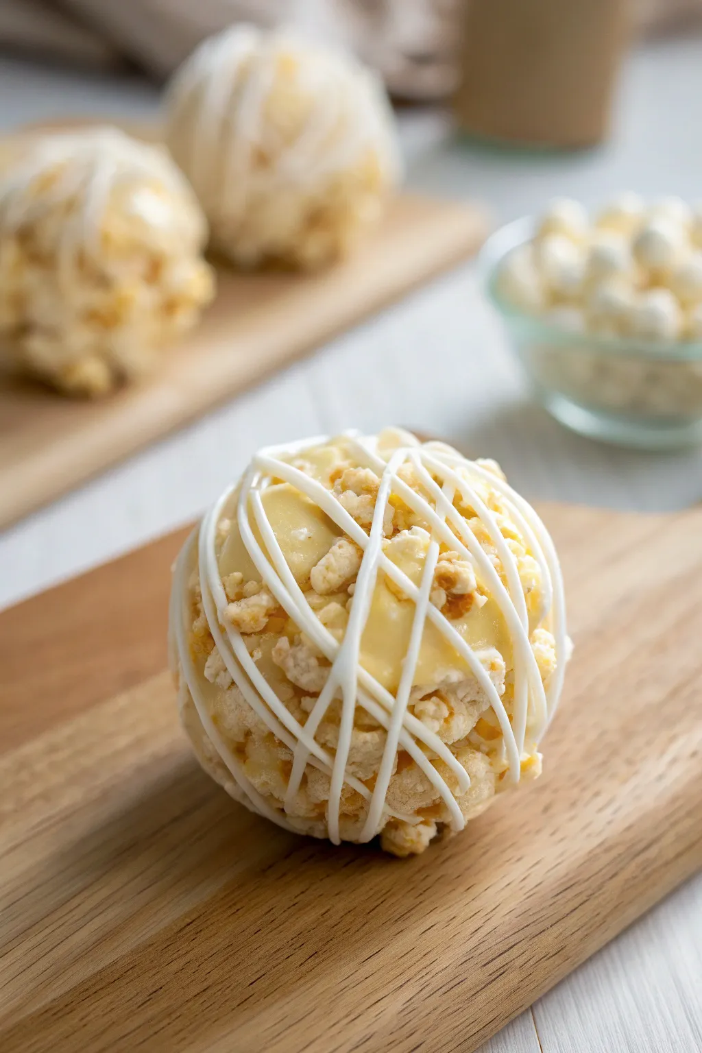 Delightfully spooky: Mummy-wrapped popcorn for a charming Halloween treat.