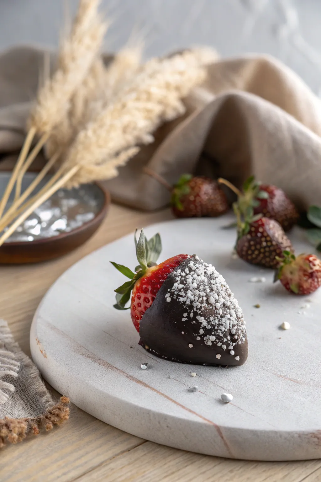 Indulge in the enchanting allure of Mystical Moon Strawberries, where simplicity meets magic.