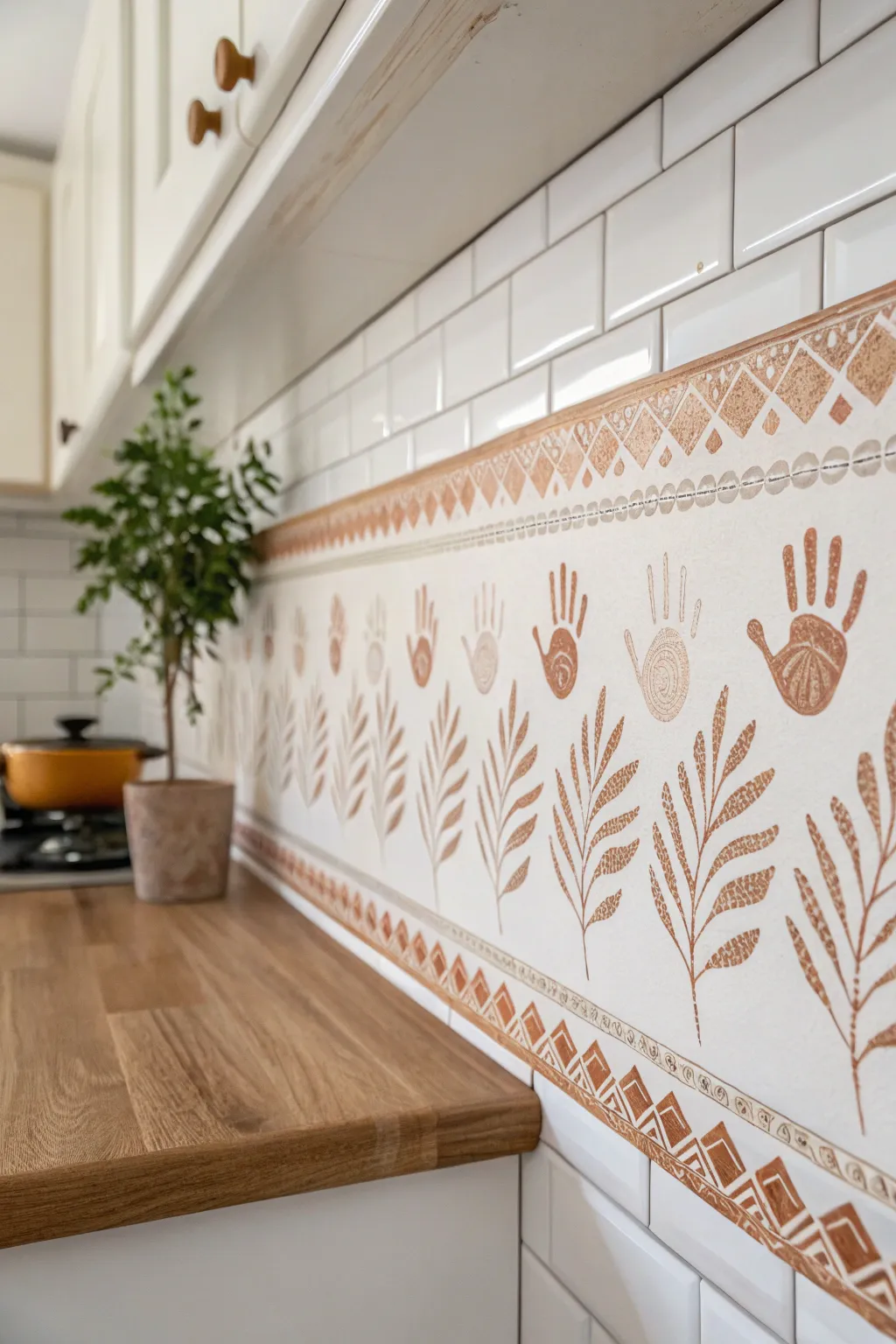 Add a personal touch to your space with handcrafted wall borders that tell your story.