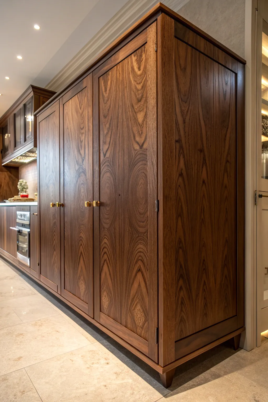 Unlock the mystery: Discover the hidden entrance behind this masterfully crafted cabinet.