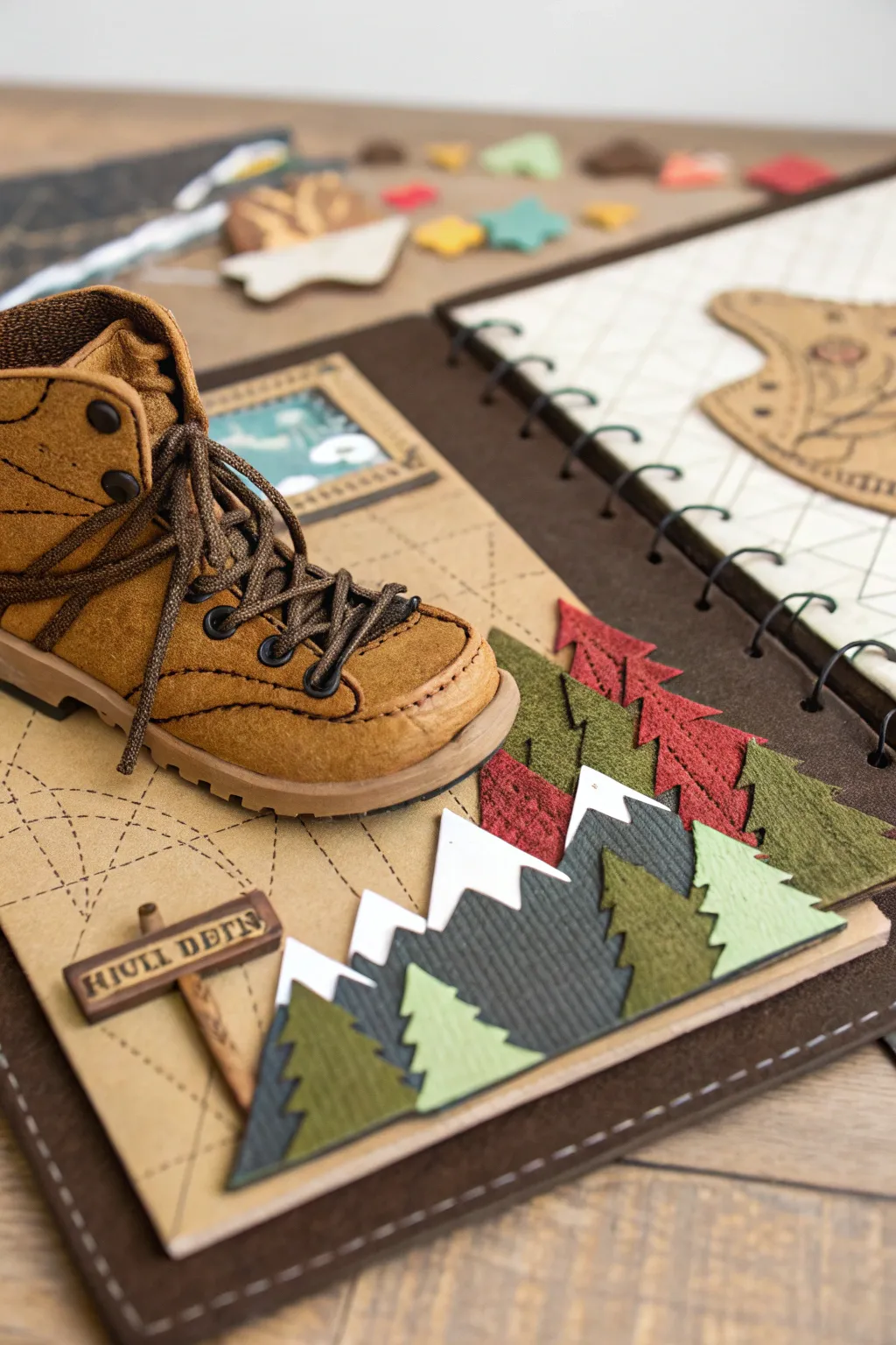 Craft Your Adventure: A Mixed Media Masterpiece for the Trailblazer at Heart