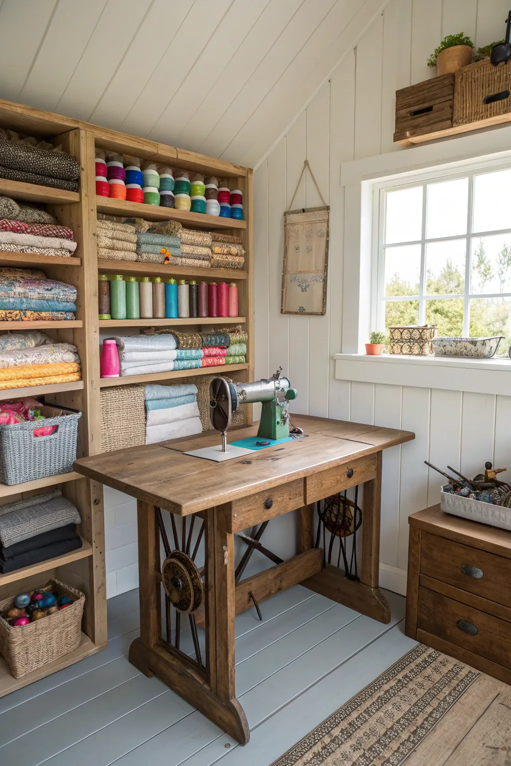 Find your creative calm in this beautifully crafted sewing sanctuary.