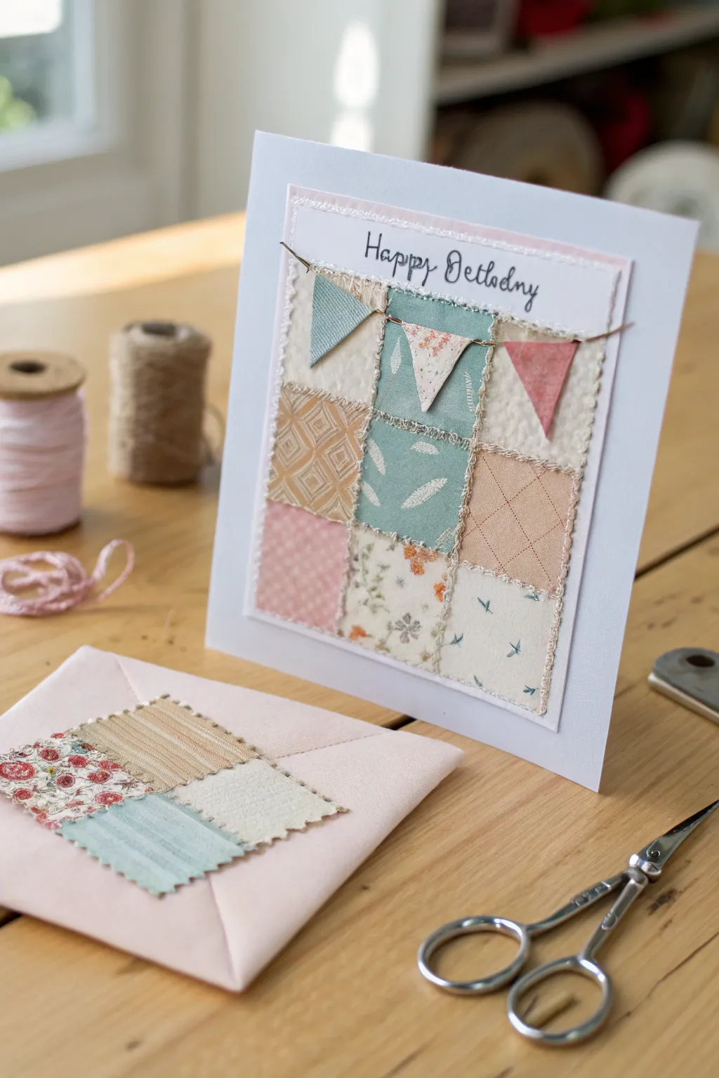 Unleash your toddler's creativity with a charming fabric scrap collage card—where simplicity meets playful textures!