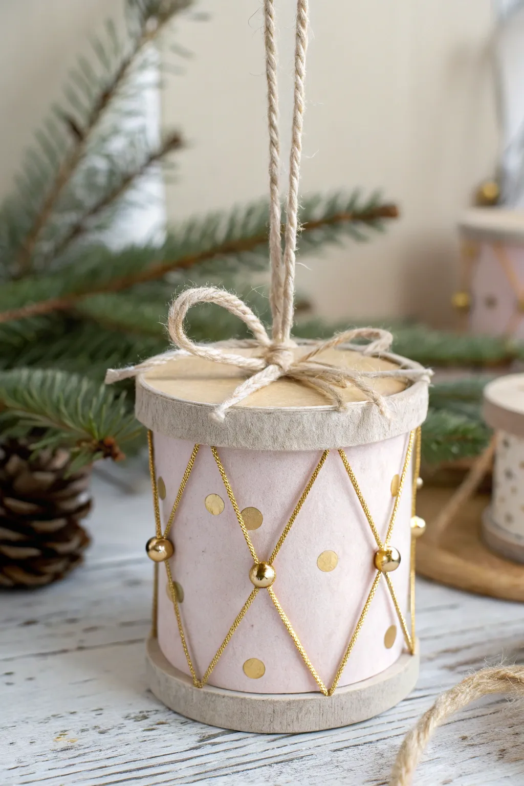 Transform everyday items into charming Christmas decor with these DIY toilet roll drums. Perfect for adding a touch of whimsy to your holiday season.