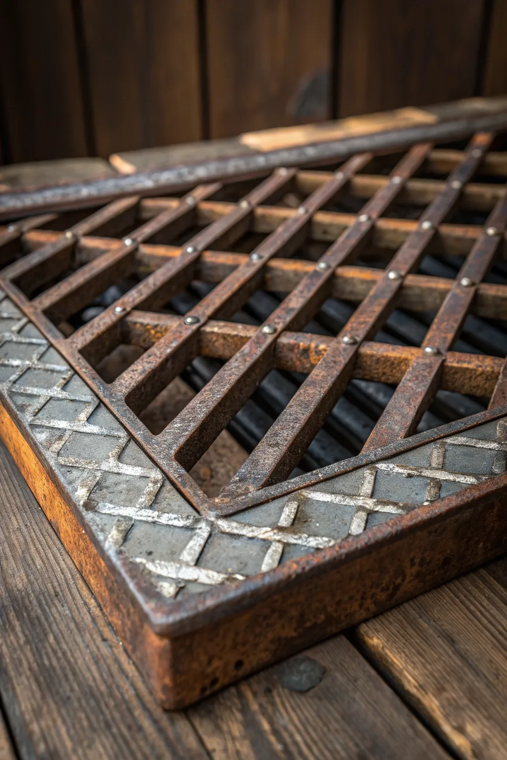 Transforming scrap into style: A handcrafted grill grate for the modern craftsman.