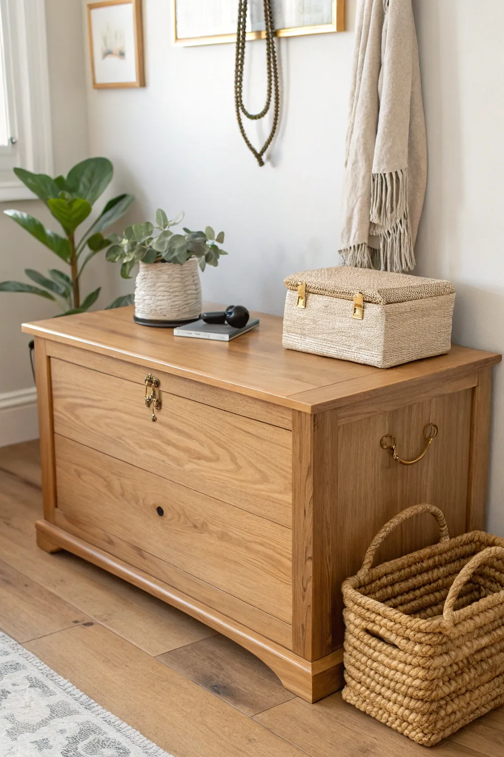 Elevate your pet's essentials with a stylish and organized hope chest pet station.