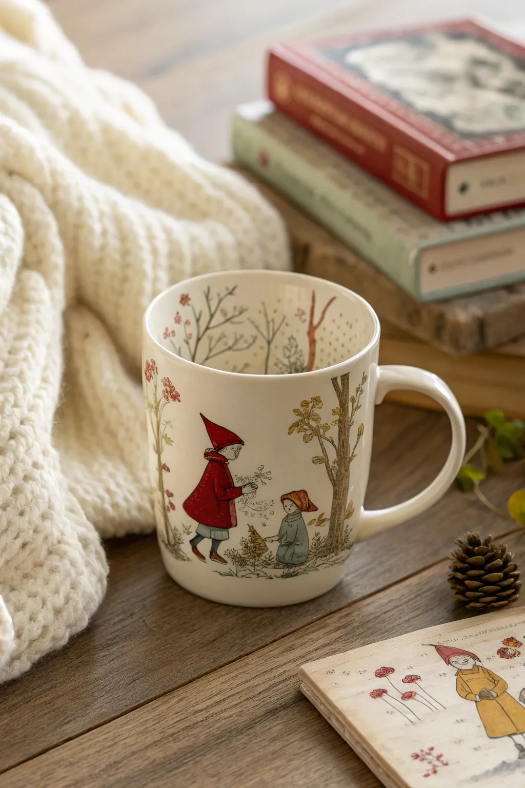 Sip warmth and whimsy with a storybook-themed mug, perfect for bedtime cuddles.