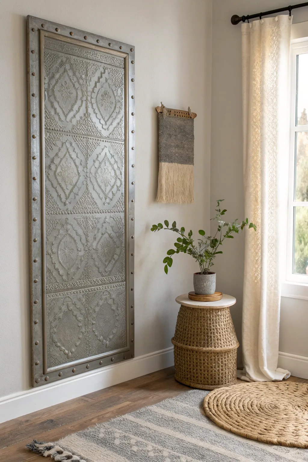 Transform your space with the sleek elegance of metal sheet wall coverings, where industrial meets minimalist charm.