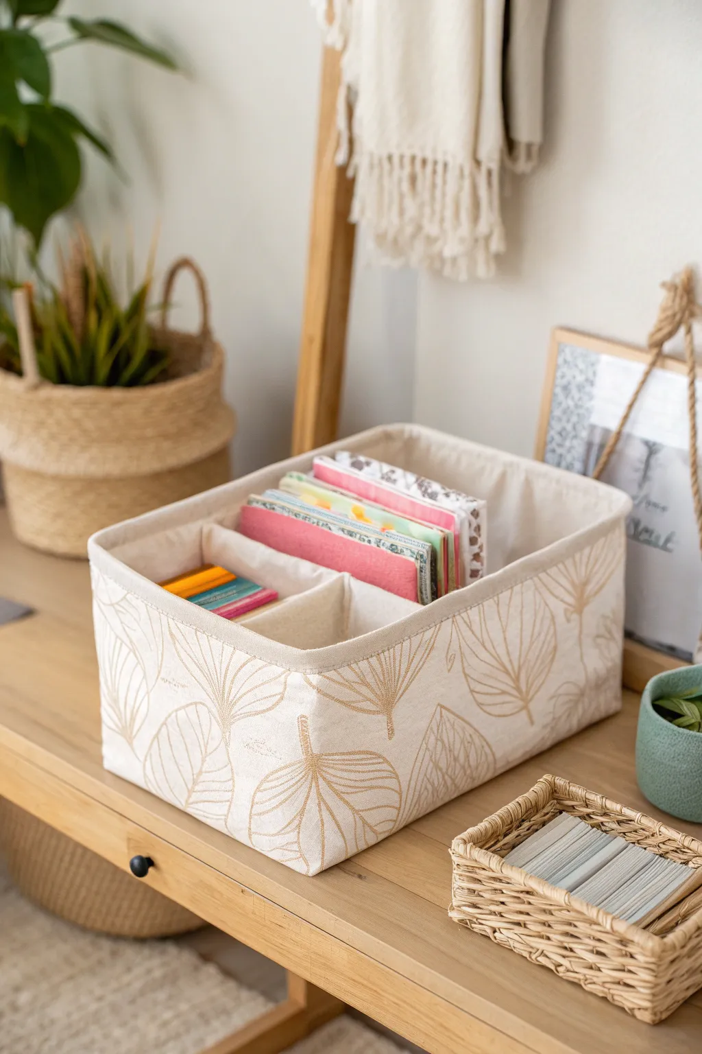 Elevate your organization game with these stylish custom fabric bins, perfect for the minimalist and boho-inspired home.
