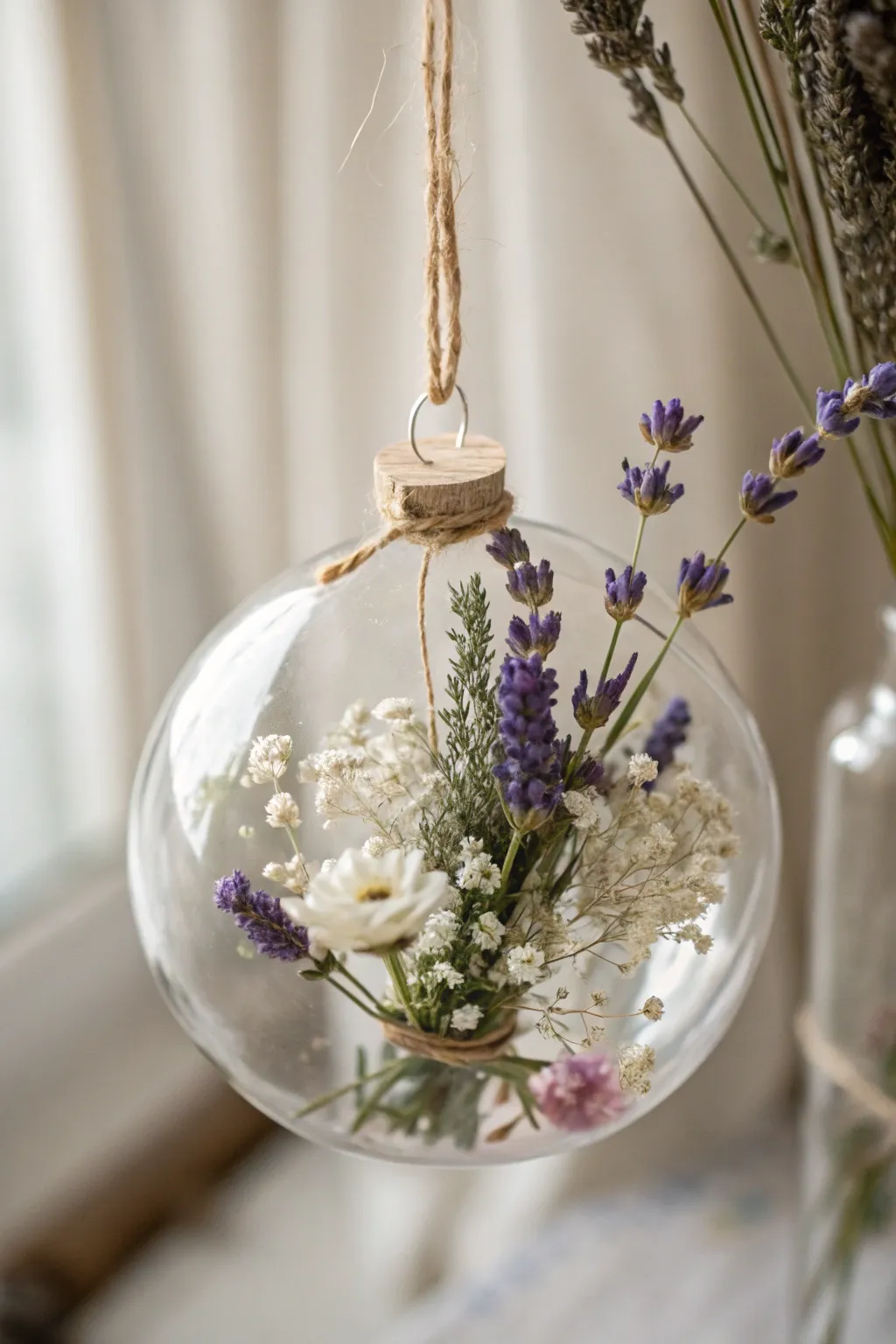 Capture the essence of nature with DIY dried flower ornaments—perfect for adding a touch of boho elegance to your holiday decor.