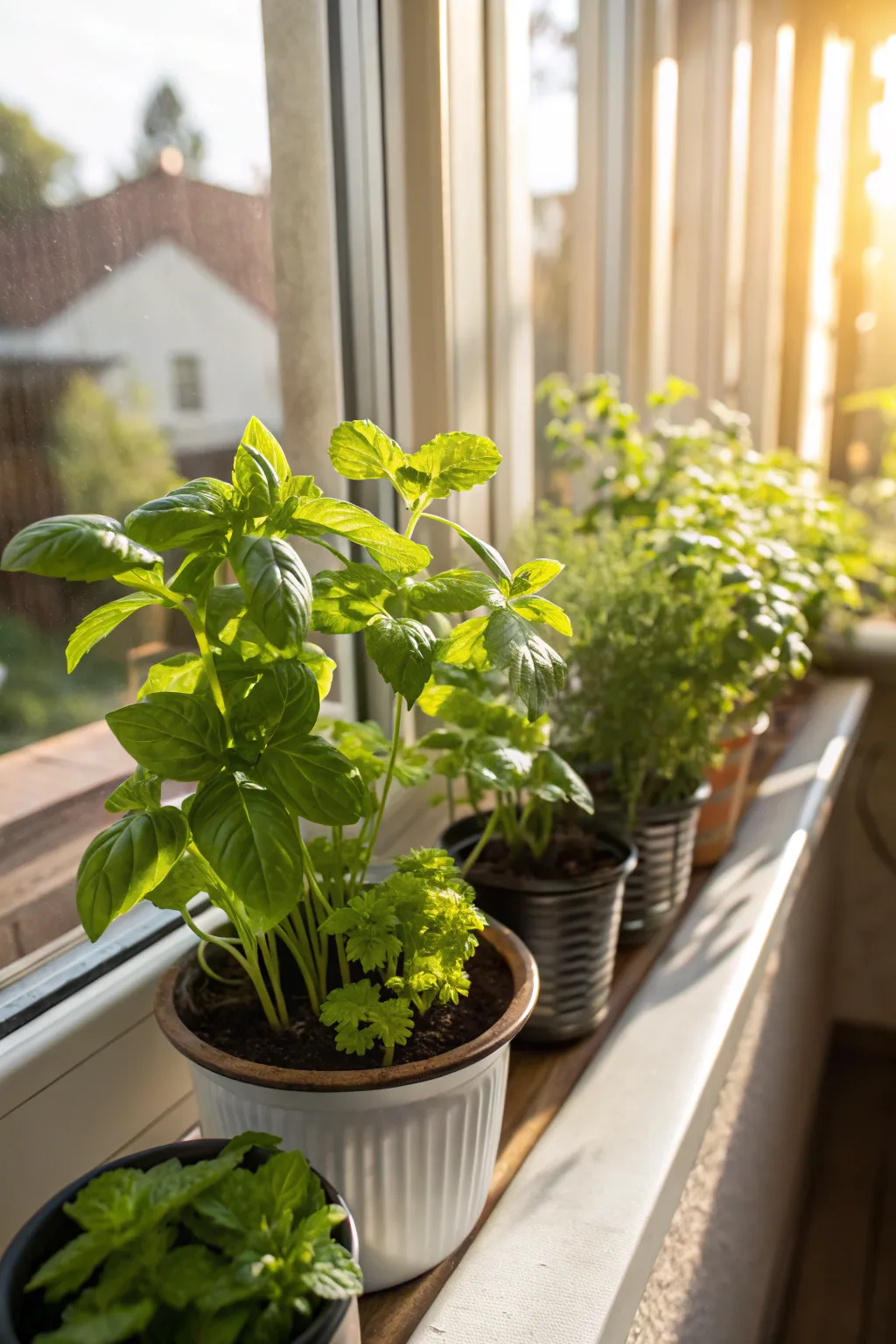Grow fresh herbs indoors for culinary delights.